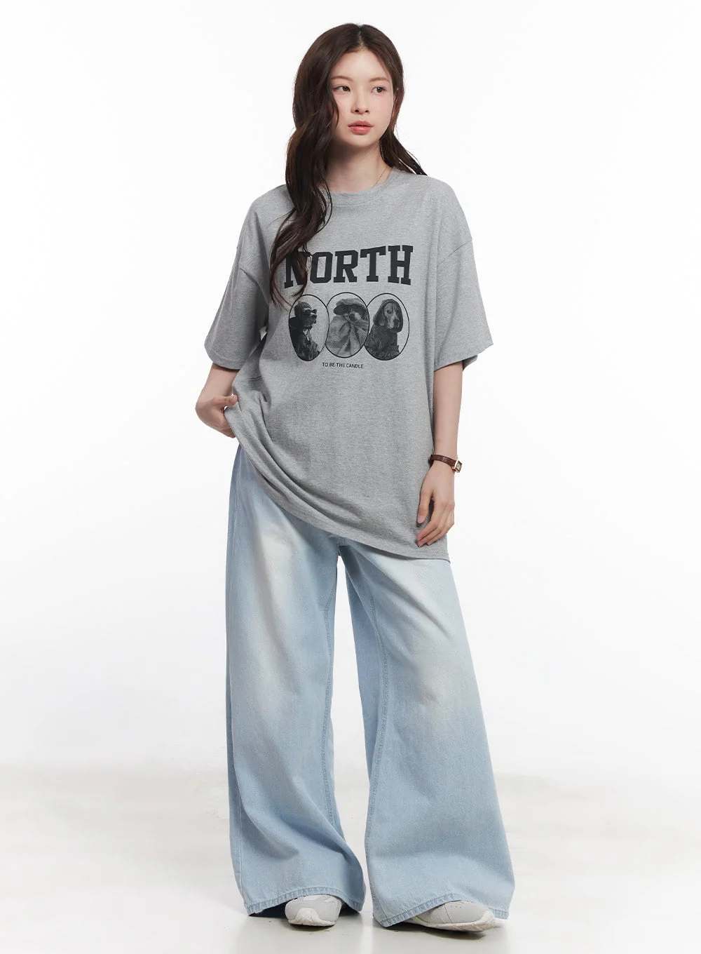 Judie Washed Wide-Leg Jeans CY519 - Image 3