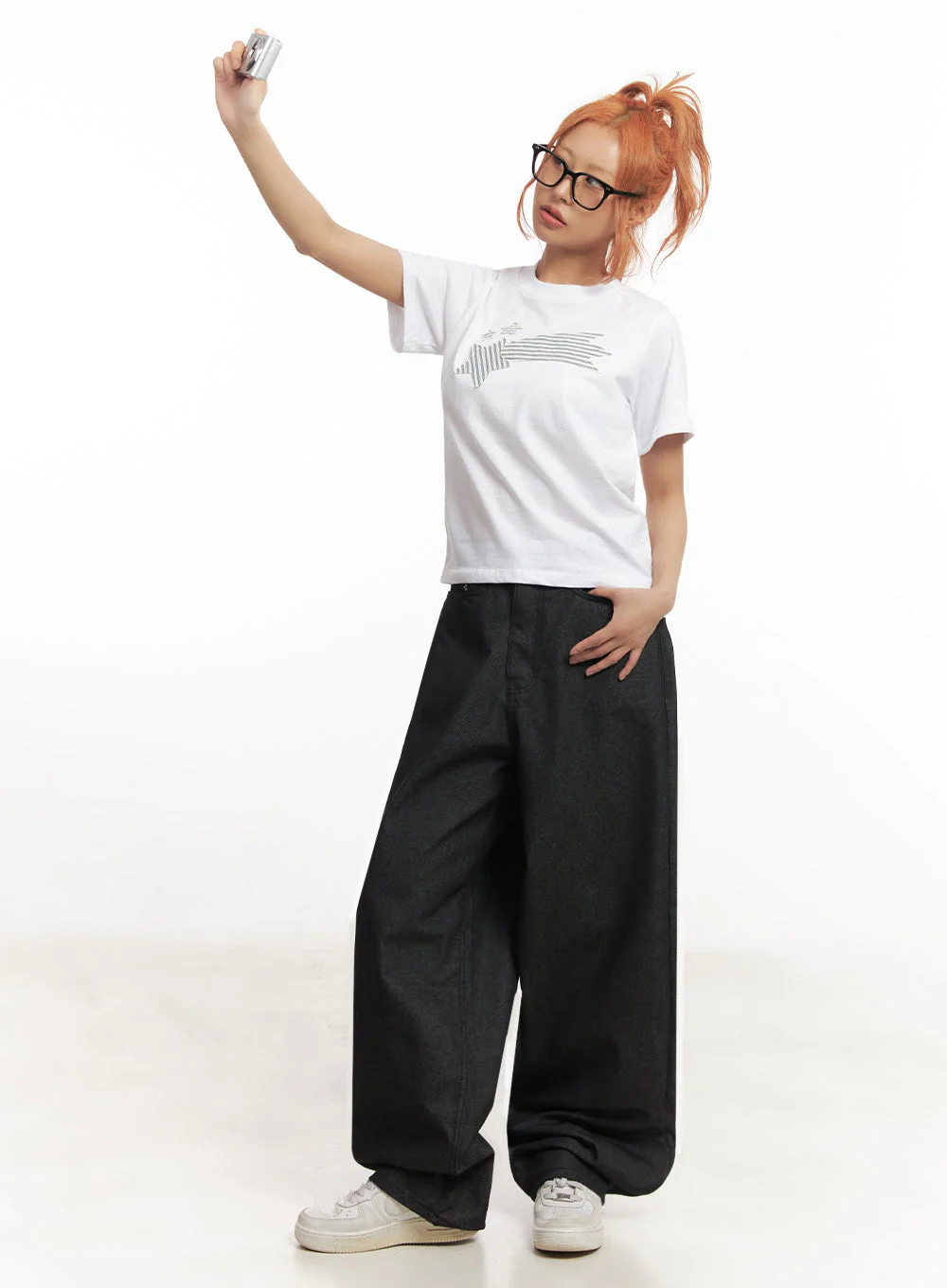 Kassandra Wide-Leg Baggy Jeans IA515