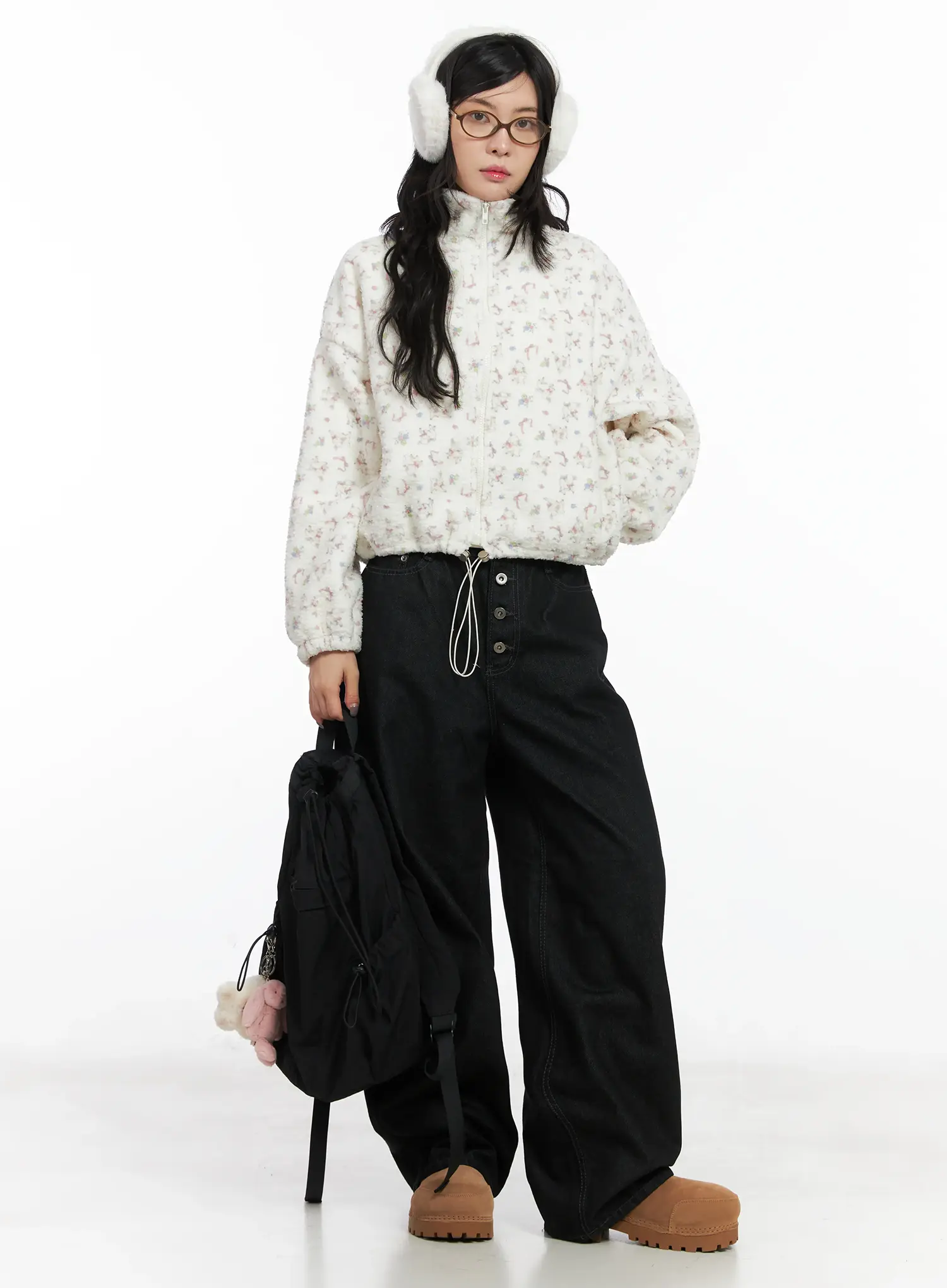 Kelfie Overfit Fleece Jacket CN528 - Image 6