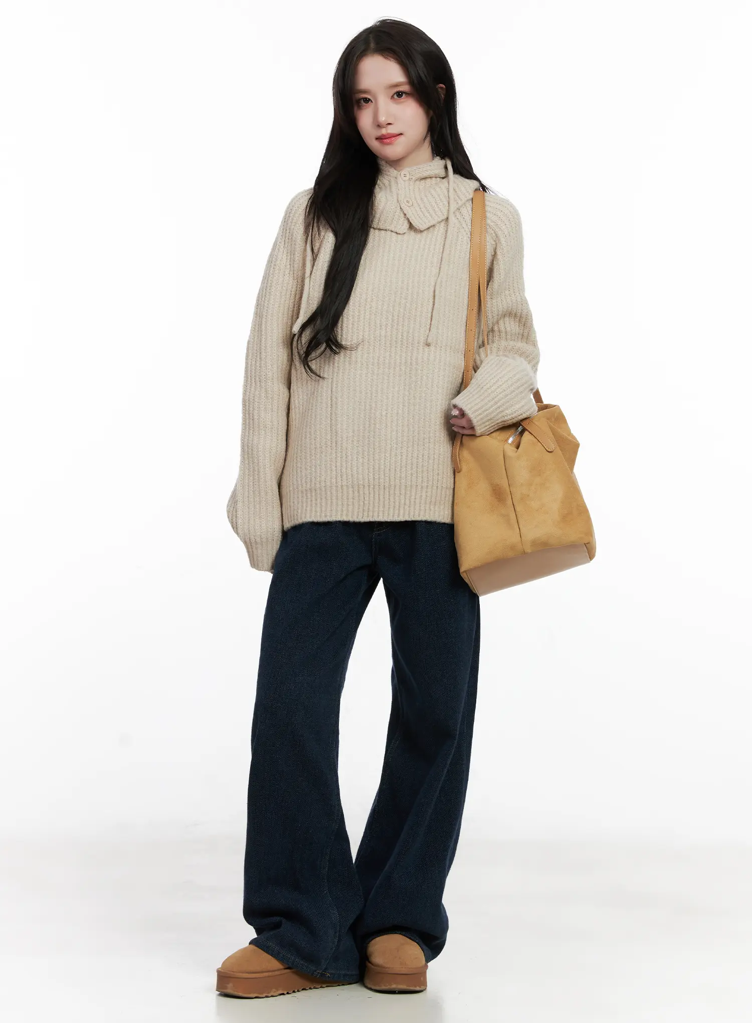 Knit Balaclava And Sweater Set CN526 - Image 2