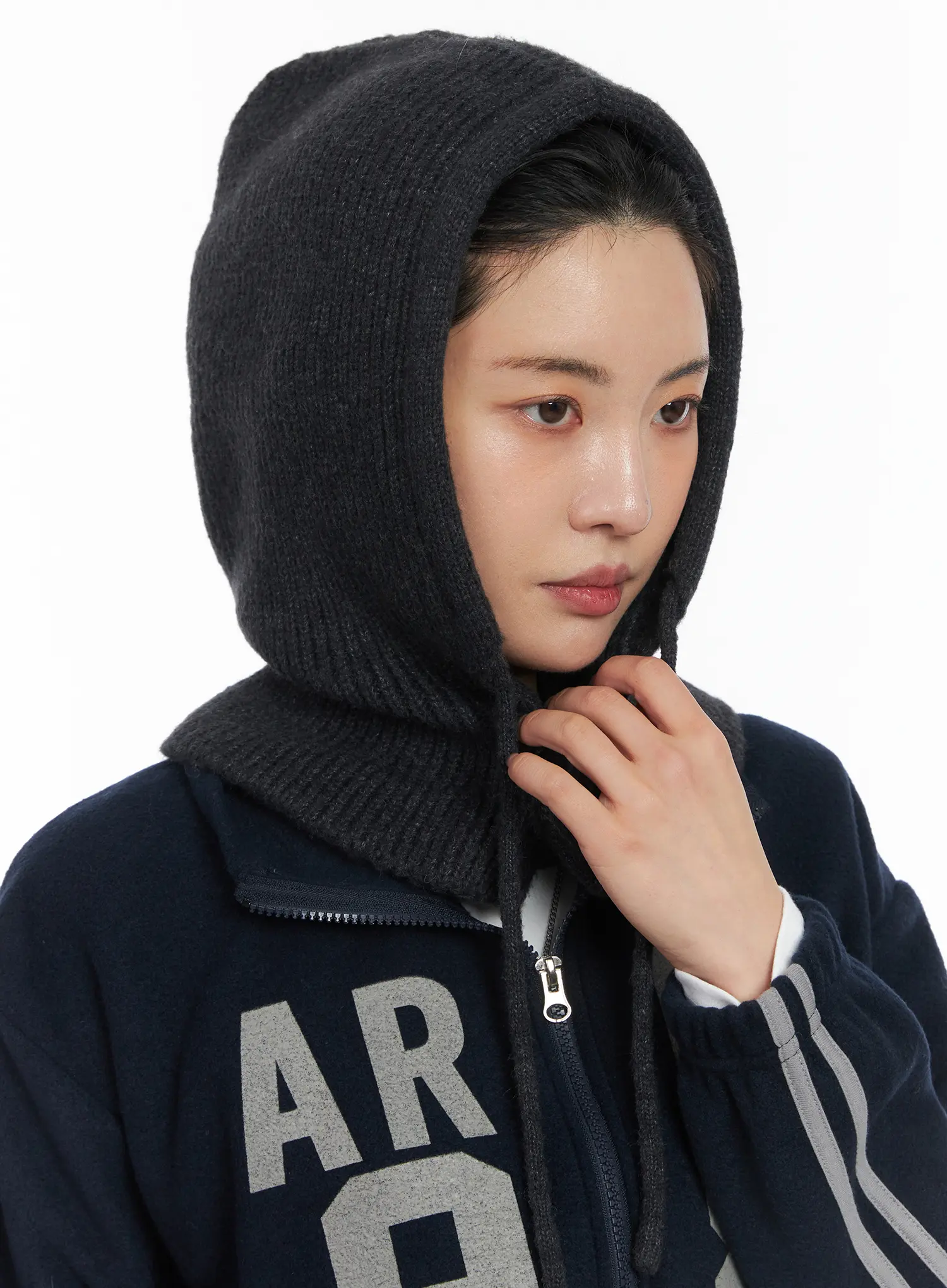Knit Button Balaclava CD509