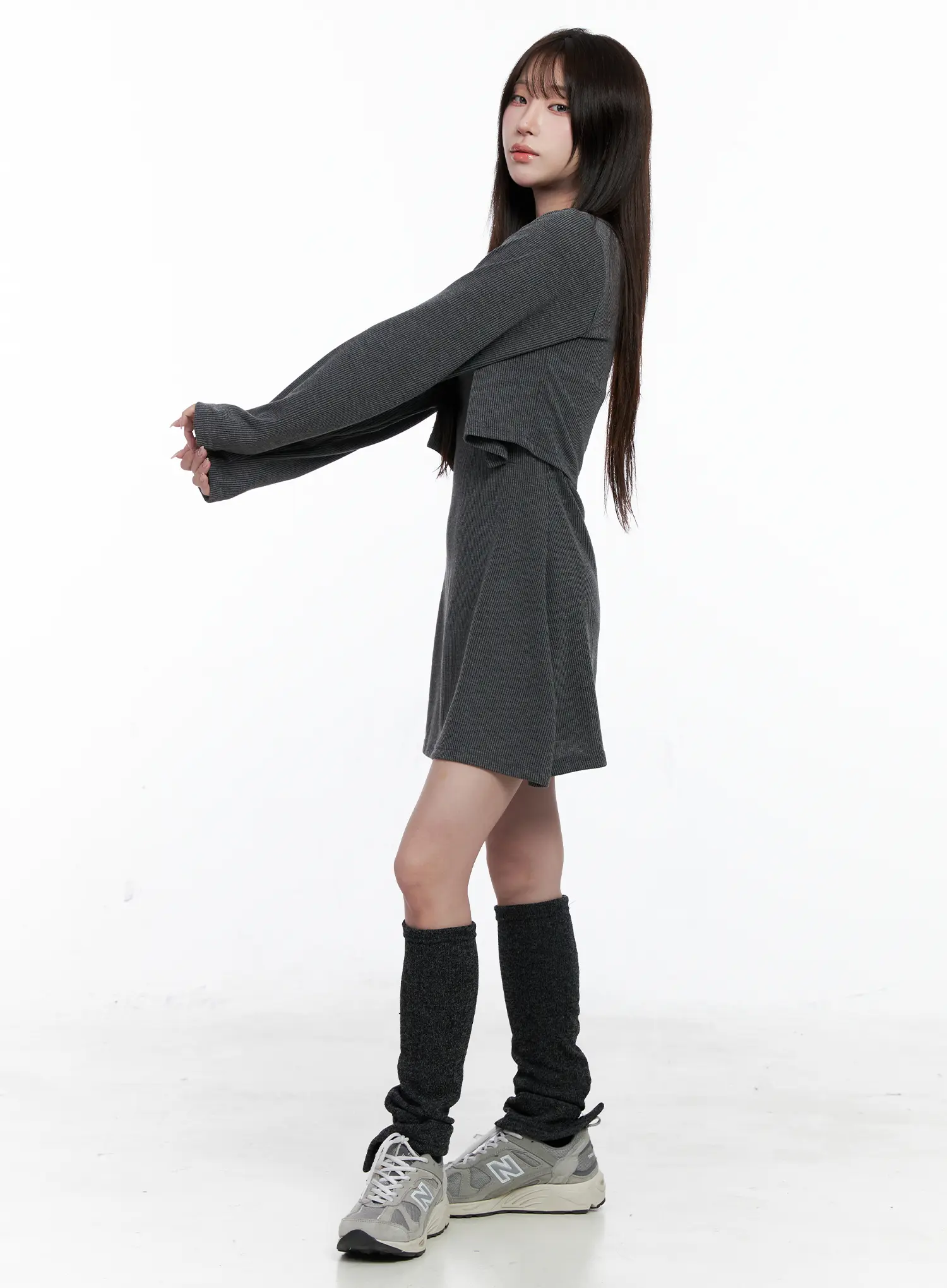 Knit Dress and Cardigan Set CO520 - Image 5