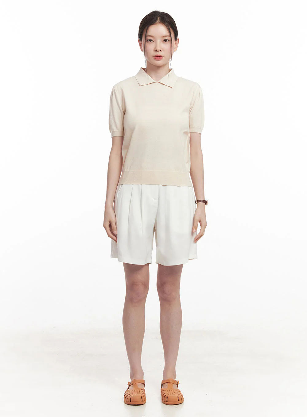 Knit Polo Top IY508 - Image 5