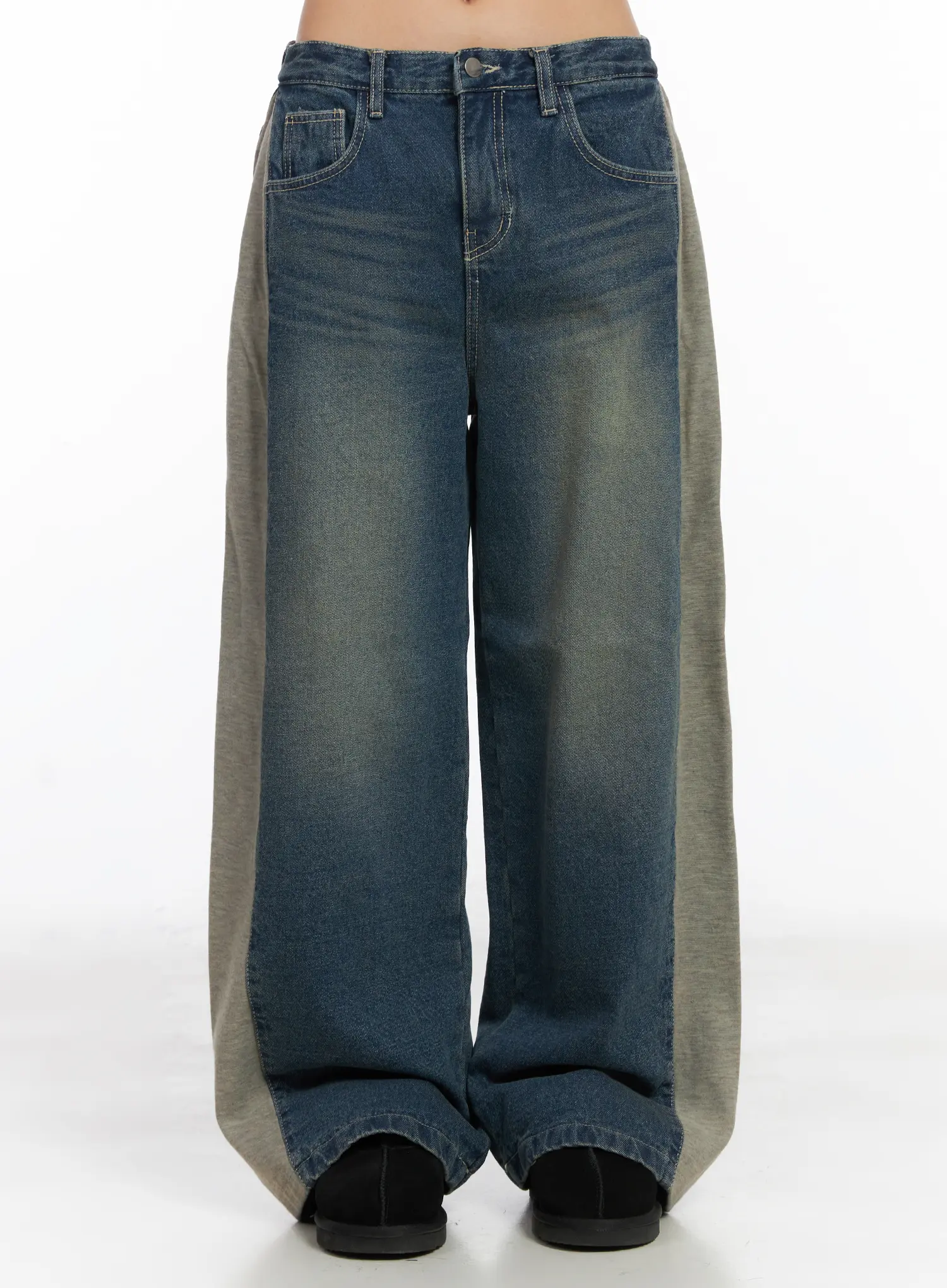Kora Two-Tone Wide-Leg Jeans CD505 - Image 2