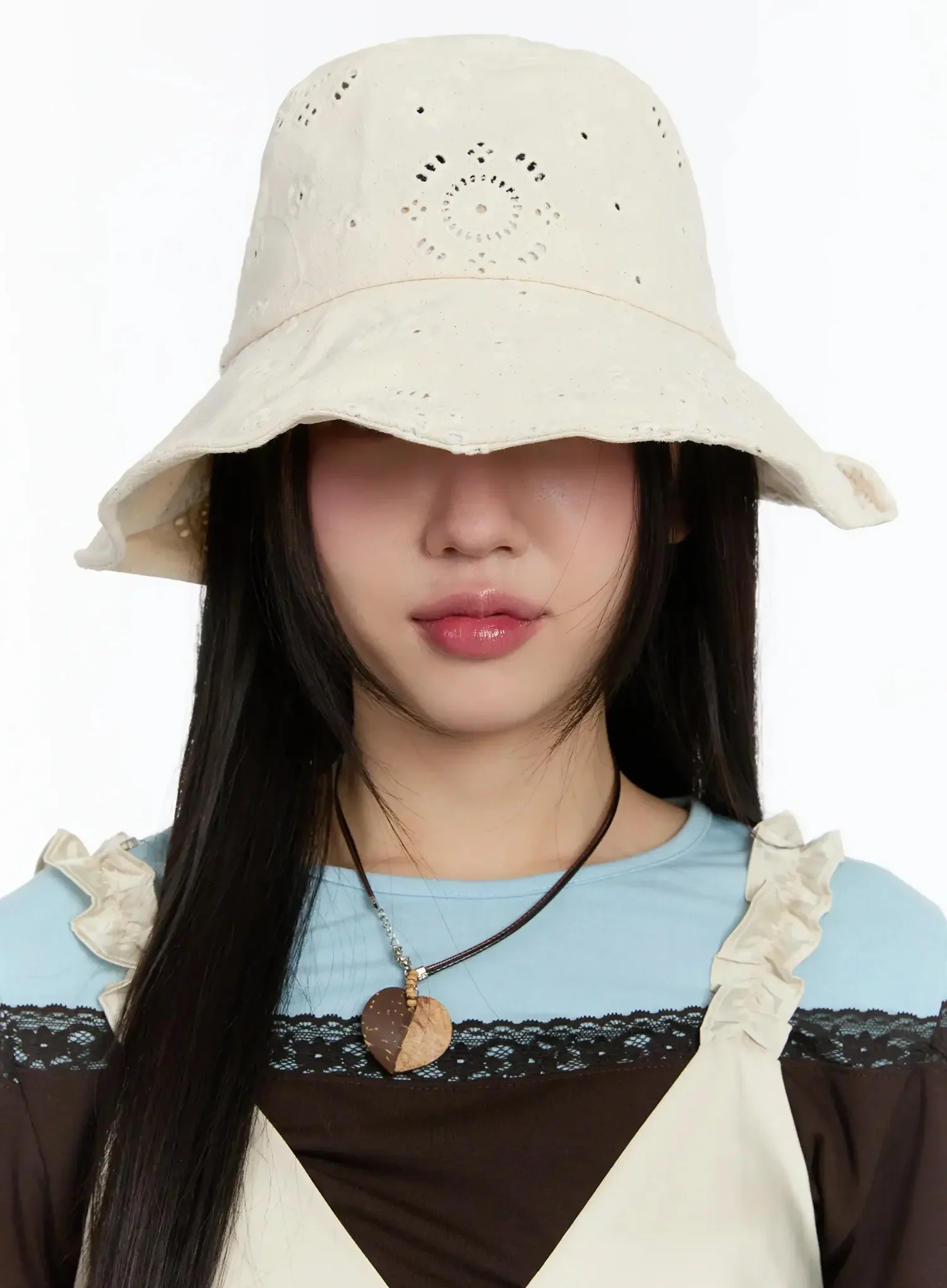 Lace Back Ribbon Bucket Hat IM509 - Image 9