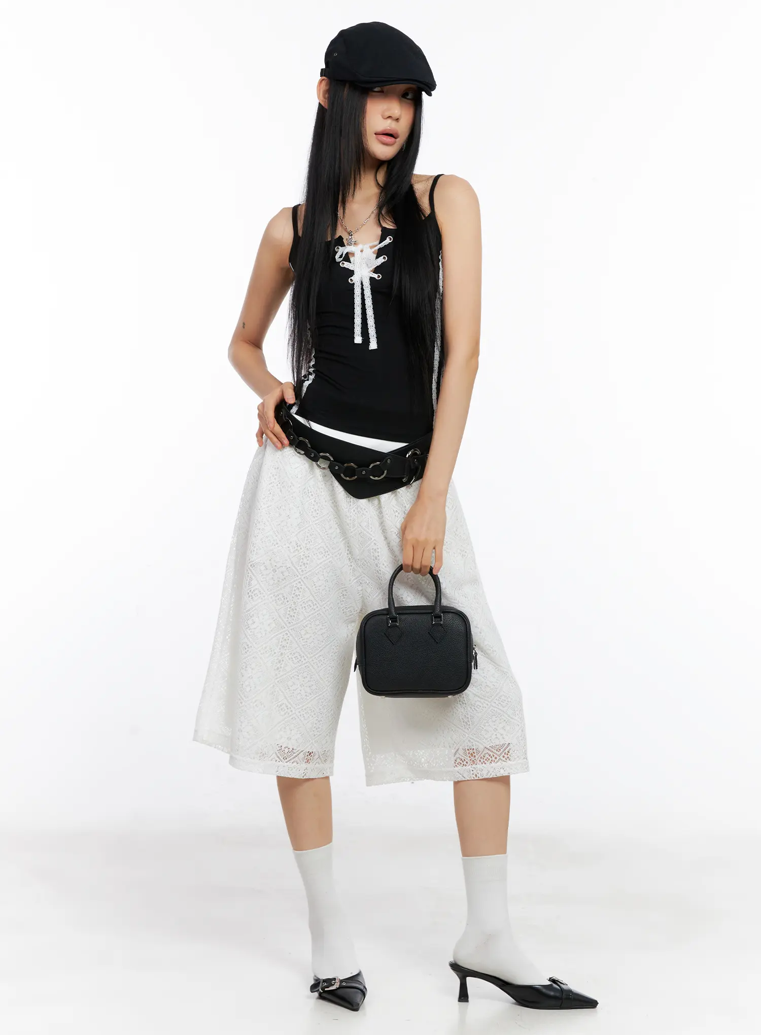 Lace Bermuda Shorts CL530