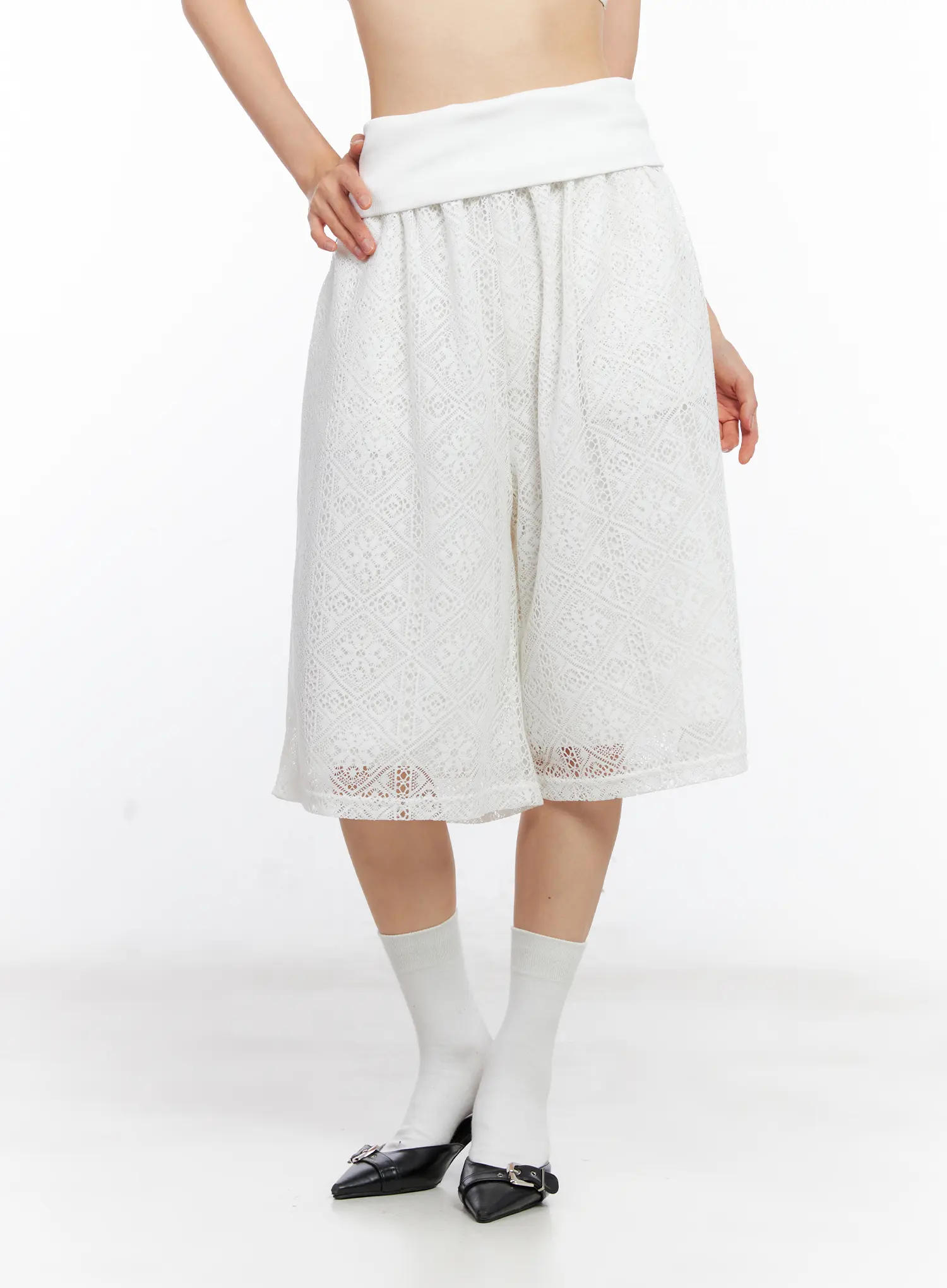 Lace Bermuda Shorts CL530 - Image 2