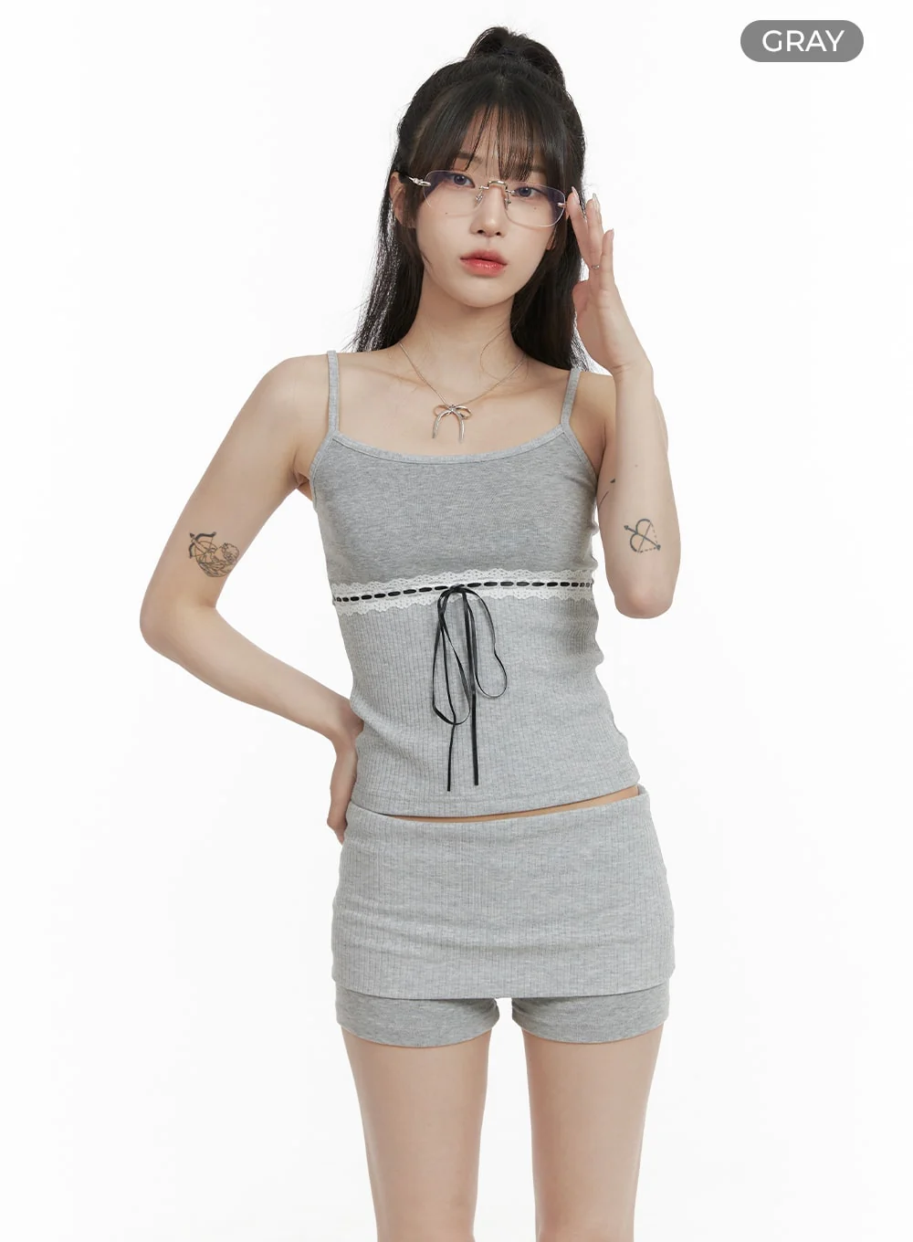 Lace Bowknot Cami Top CA402 - Image 6