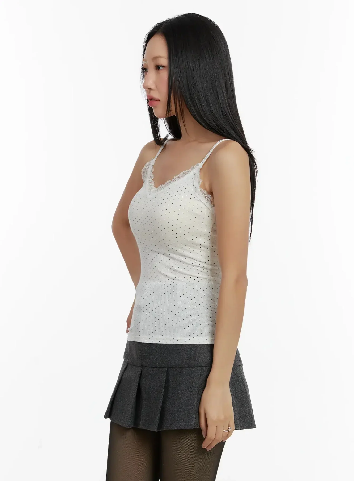 Lace Dot Tank Top ID525 - Image 7