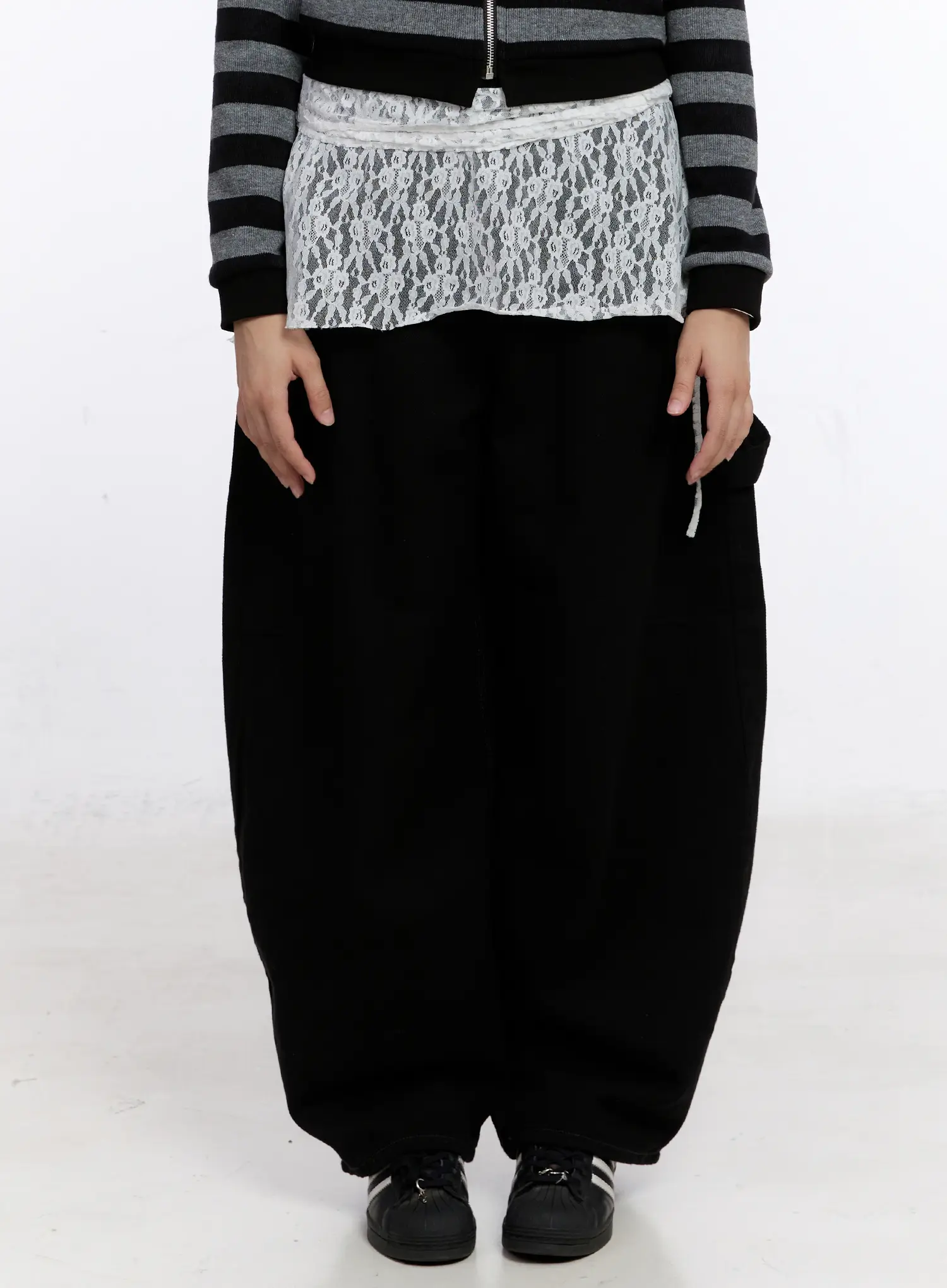 Lace Layered Wrap Skirt CS524