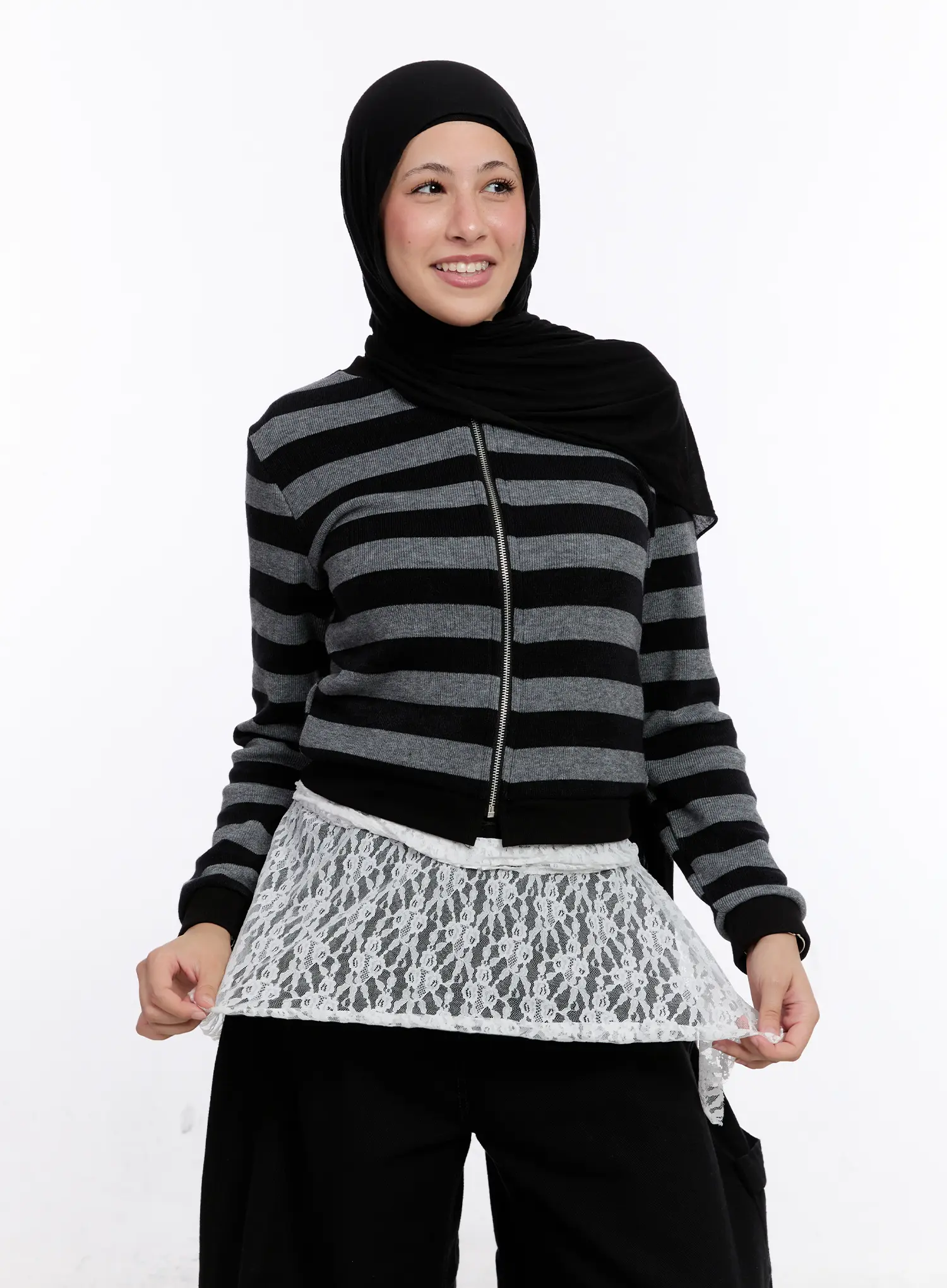 Lace Layered Wrap Skirt CS524 - Image 5