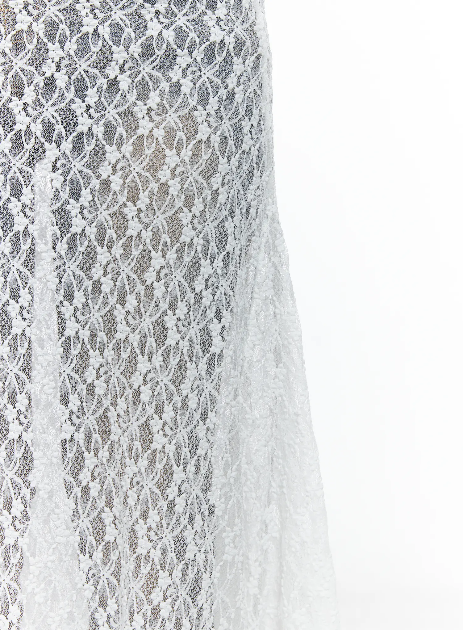 Lace Overlay Maxi Skirt CS502 - Image 3