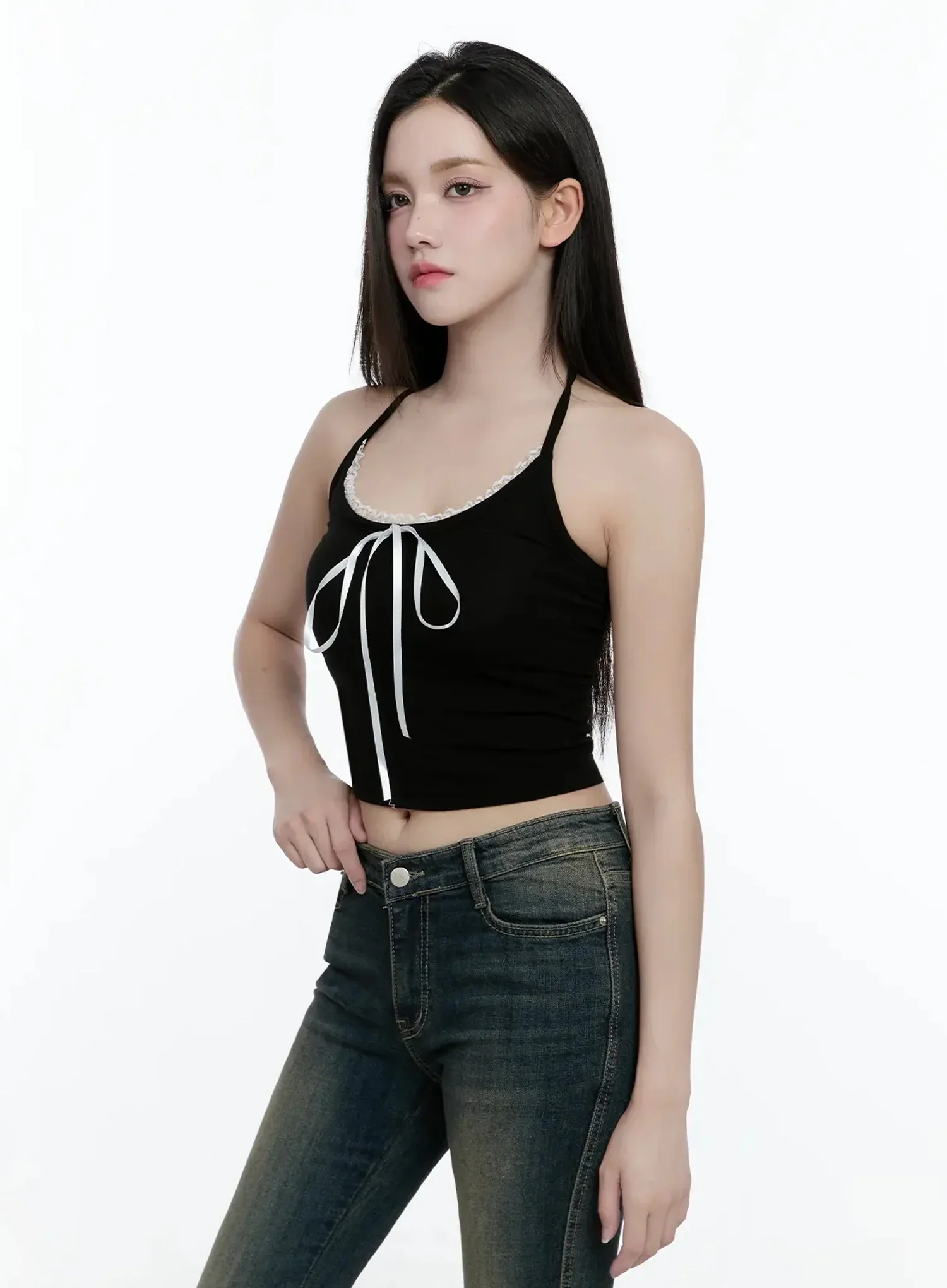 Lace Ribbon Camisole IO520 - Image 7