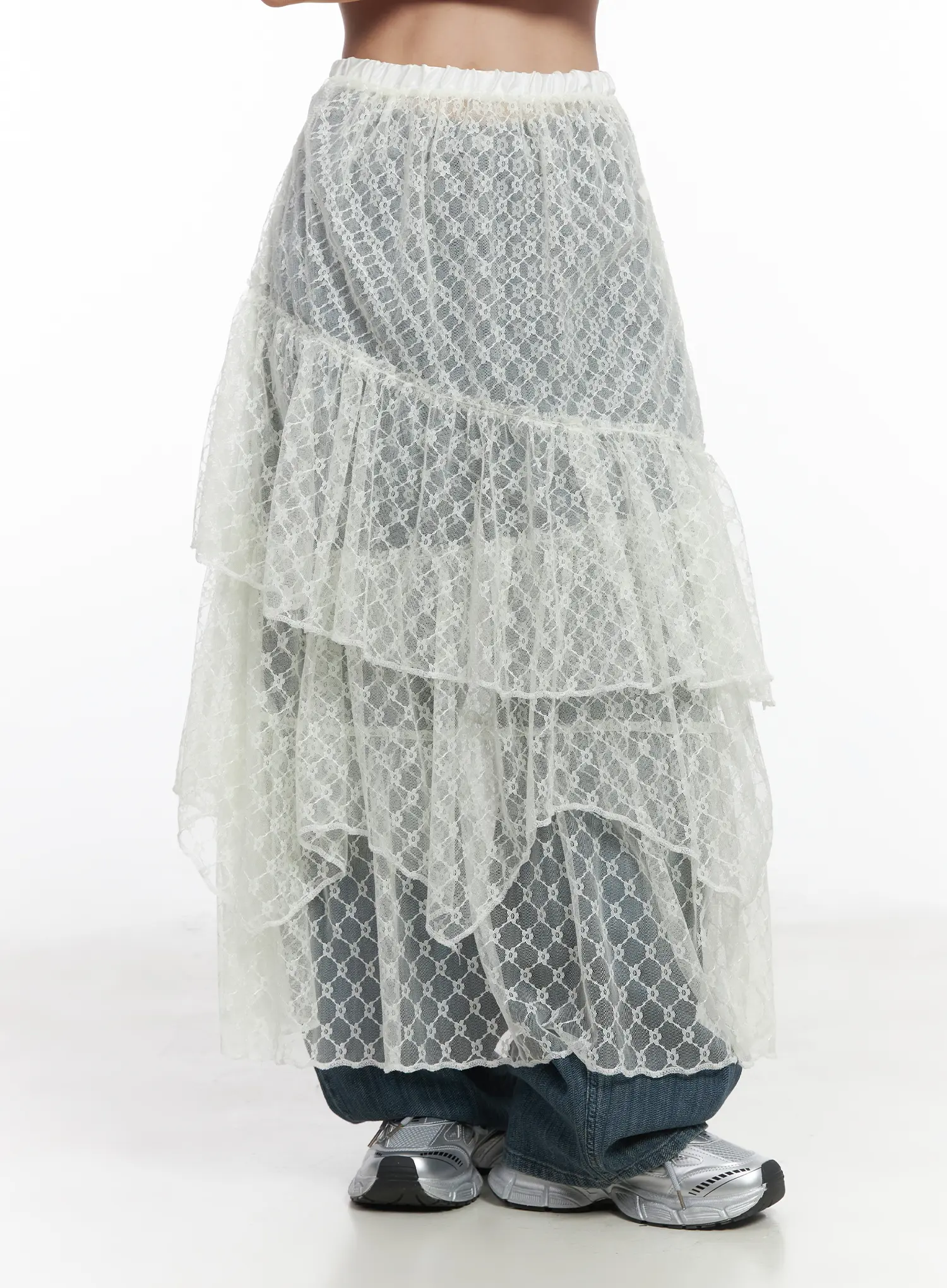 Lace Sheer Maxi Skirt CD529 - Image 2