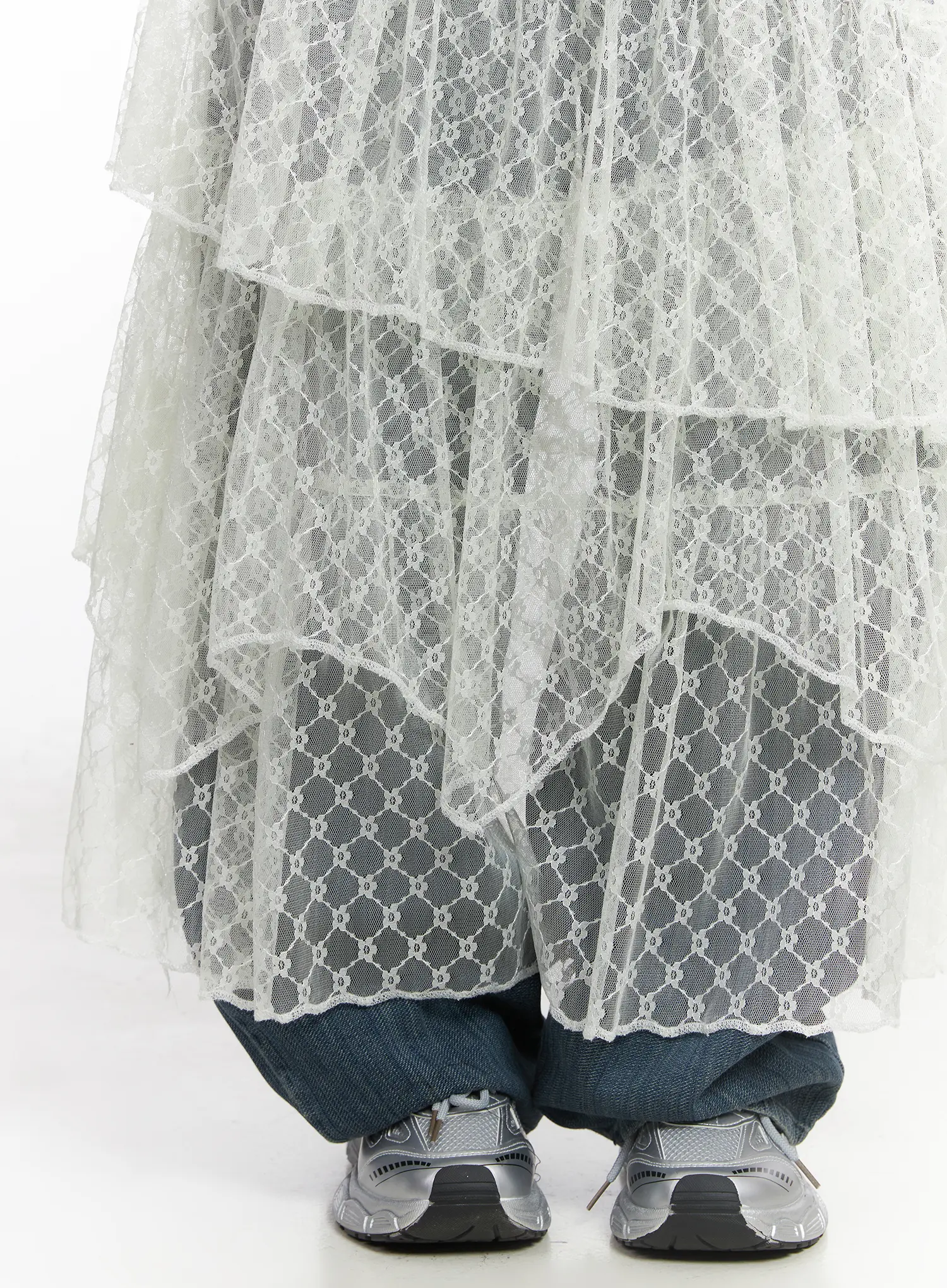 Lace Sheer Maxi Skirt CD529 - Image 9