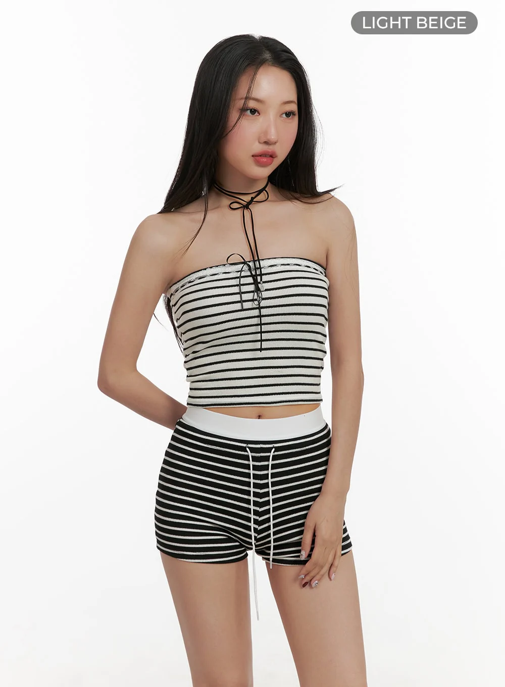 Lace Striped Tube Top CY403 - Image 8