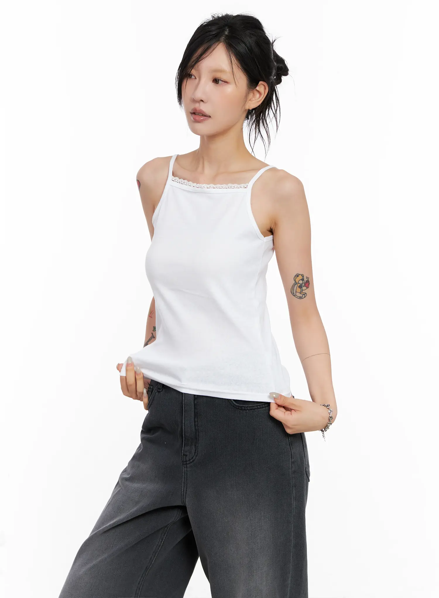 Lace-Trim Cami Top CL528 - Image 9