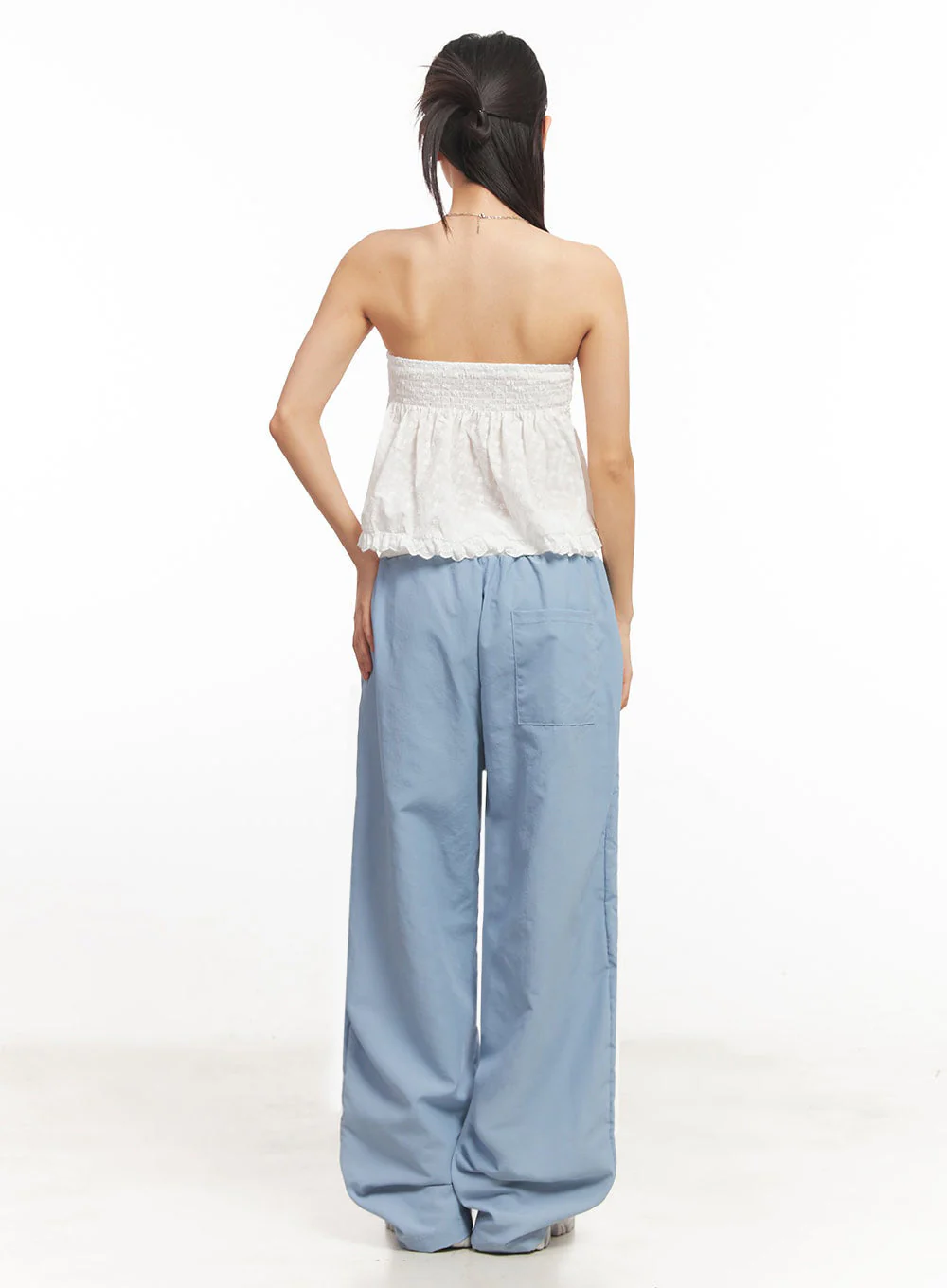 Lace-Trim Frilly Tube Top IA525 - Image 11