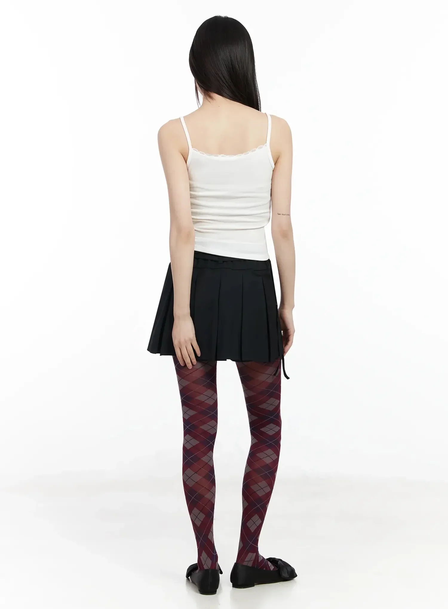 Lace Trim Ribbon Camisole IM523 - Image 10