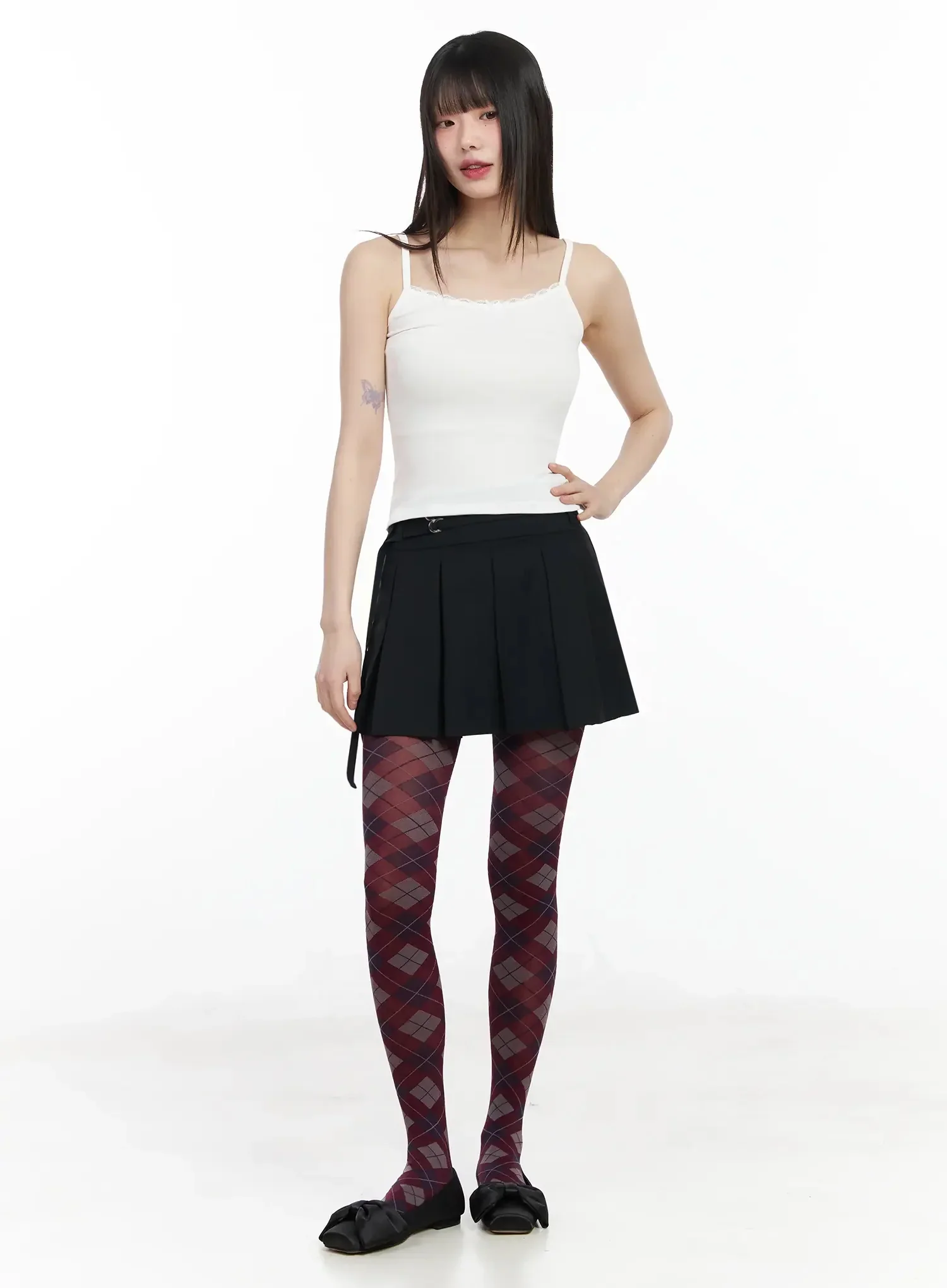 Lace Trim Ribbon Camisole IM523 - Image 6