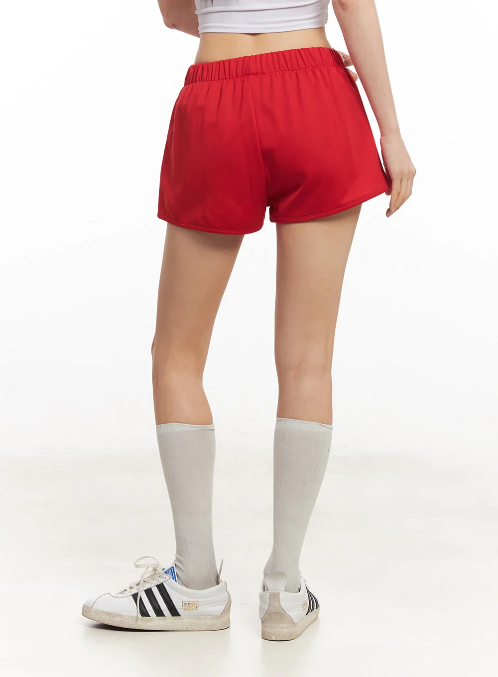 Lace-Trim Striped Shorts CA514 - Image 5