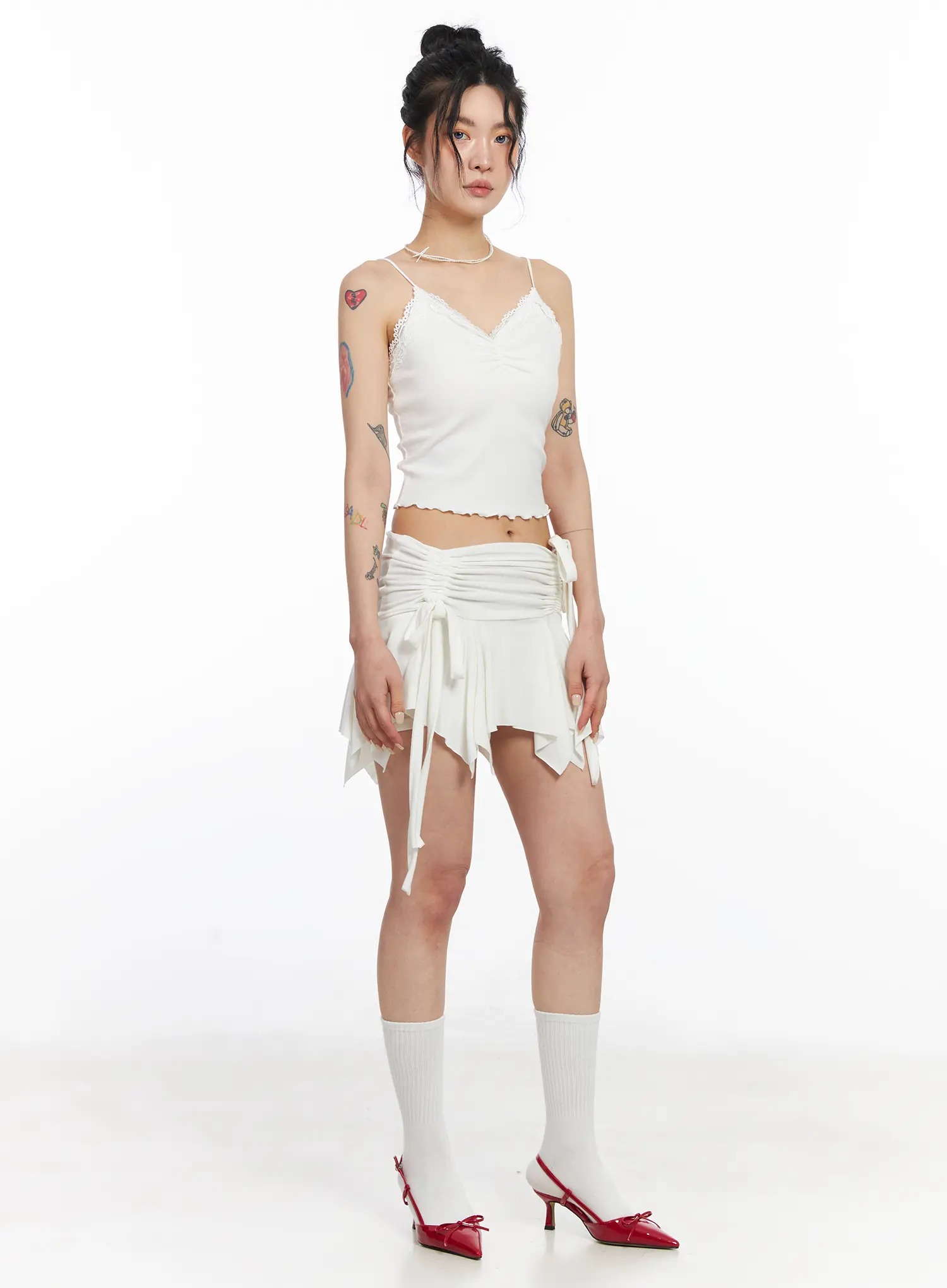 Laced V-Neck Cami Top CJ522 - Image 6