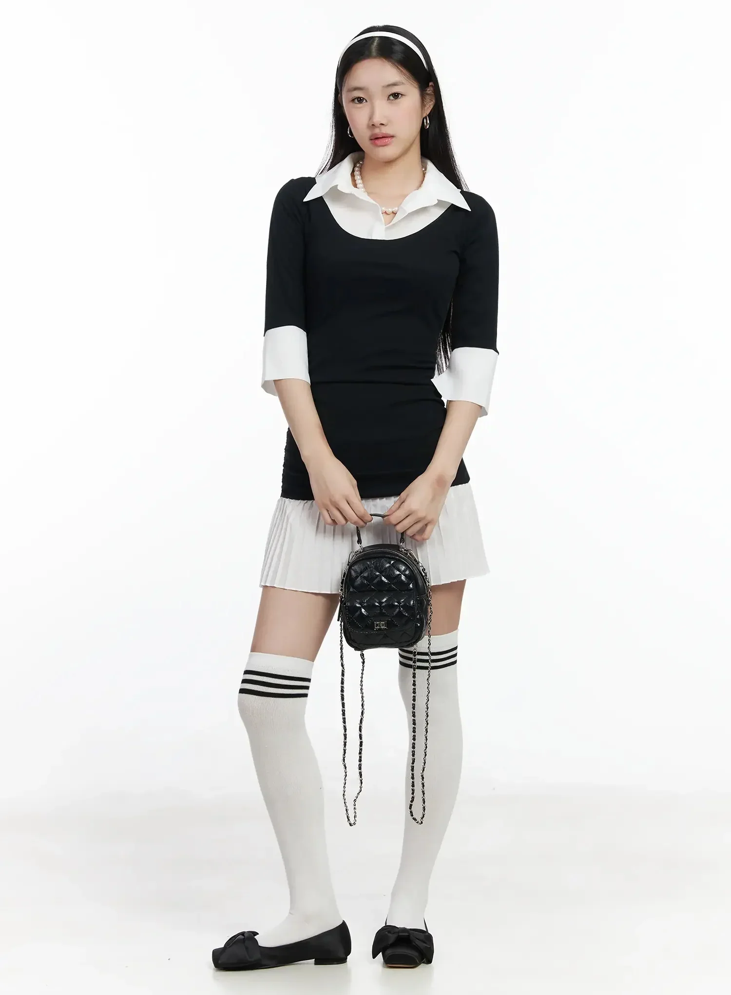 Layered Collar Mini Dress IM502