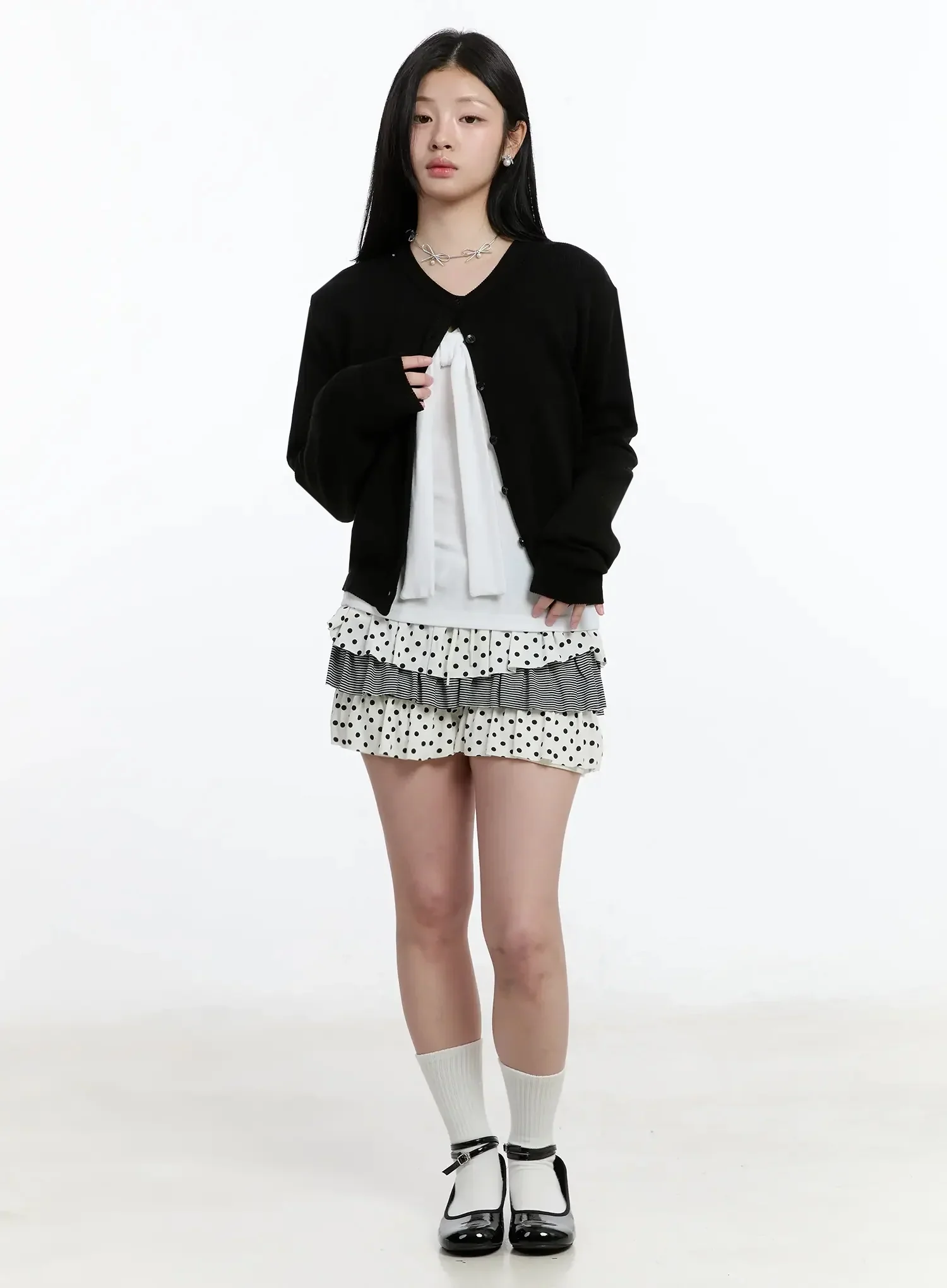Layered Frill Polka Dot Skort IM519 - Image 3