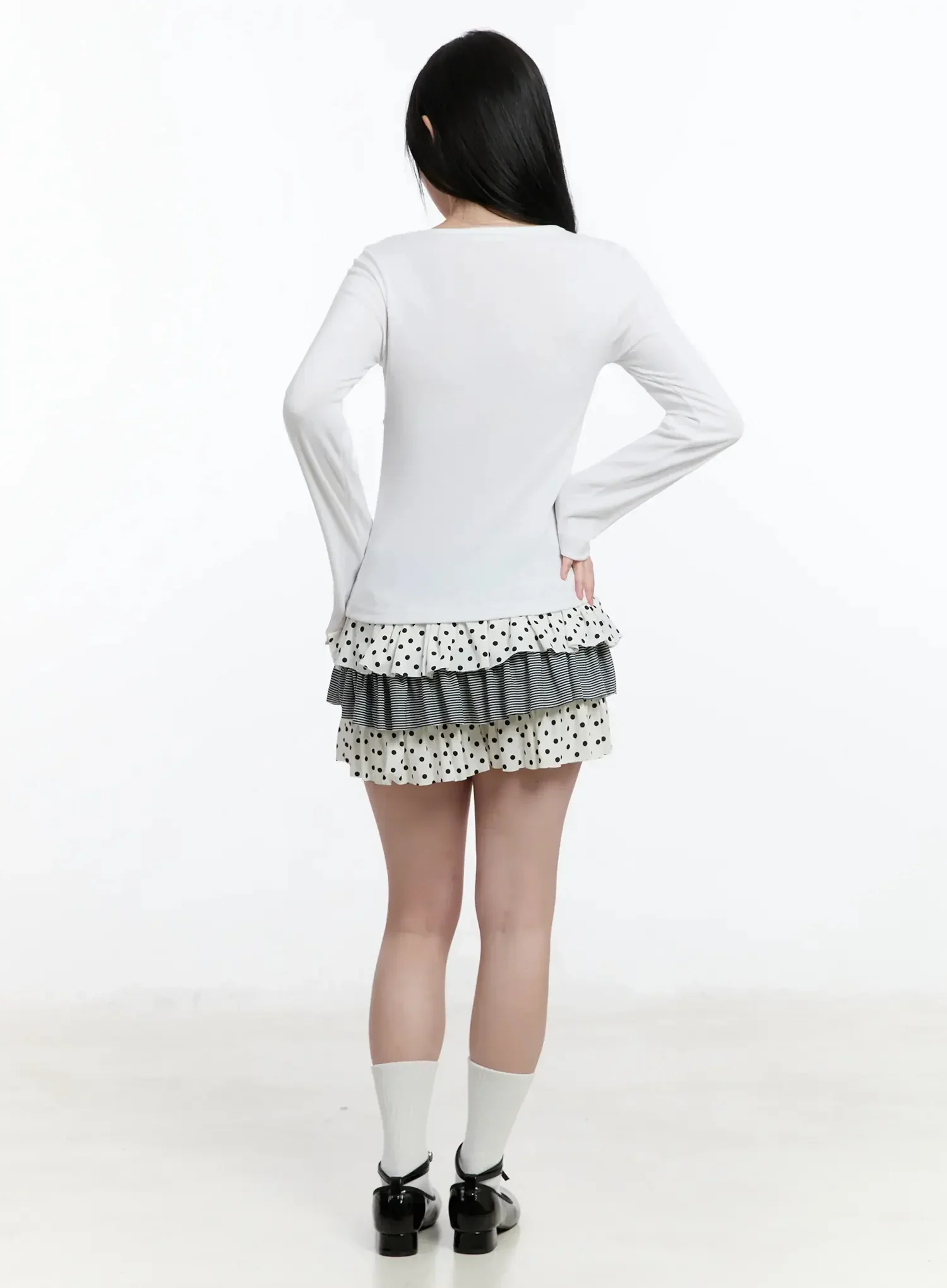 Layered Frill Polka Dot Skort IM519 - Image 8