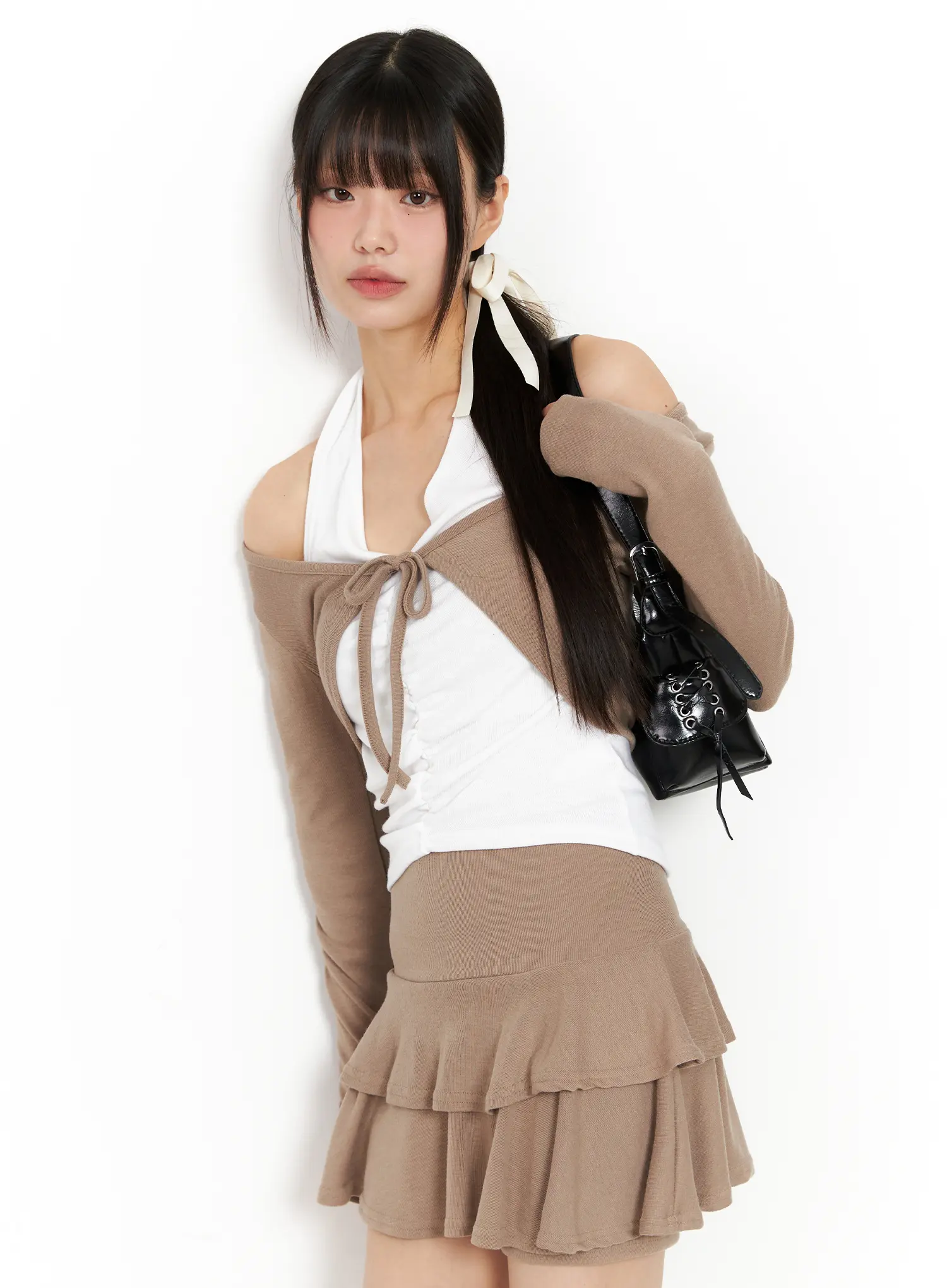 Layered Halter Cardigan CN520
