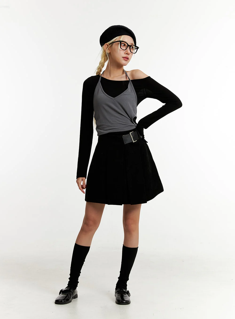 Layered Halter Crop Tee ID315 - Image 6