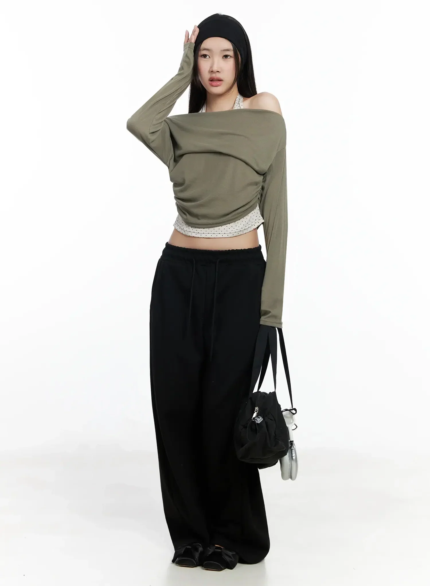 Layered Halter Polka Dot Top IM504 - Image 13