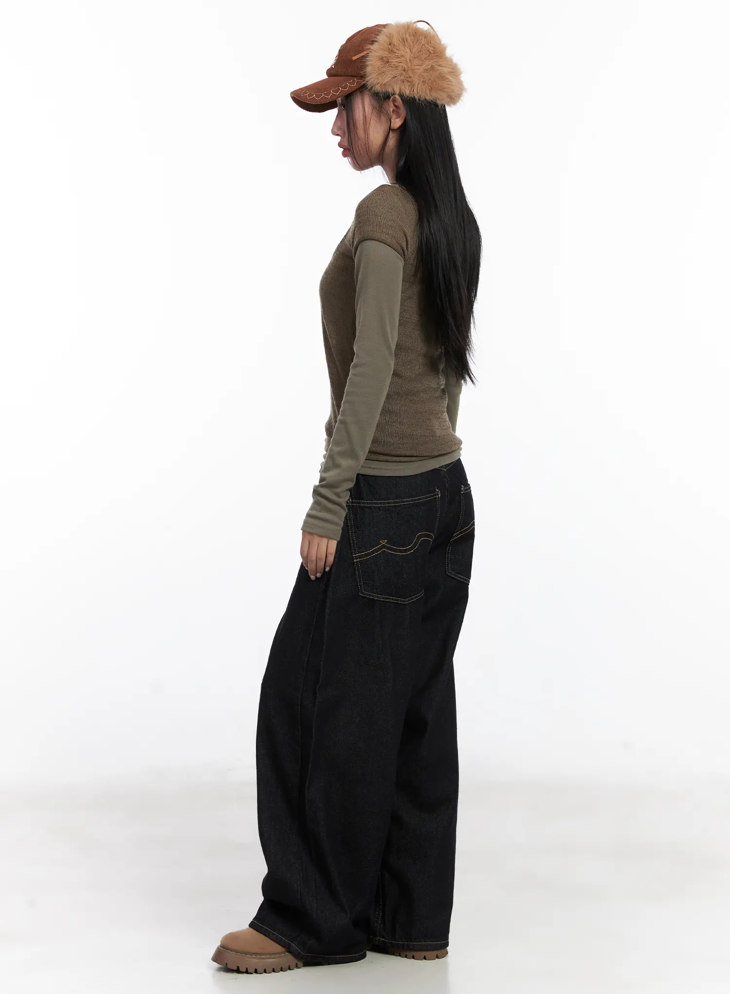 Layered Knit Tie Top Set CD501 - Image 3