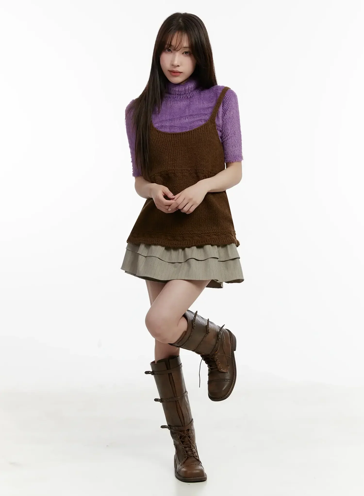 Layered Knit Top IJ521 - Image 10