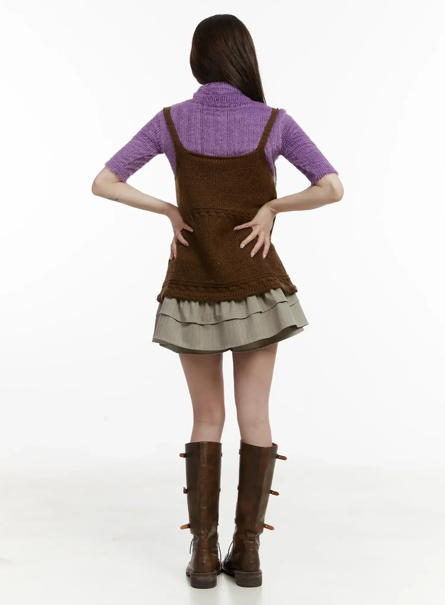 Layered Knit Top IJ521 - Image 12