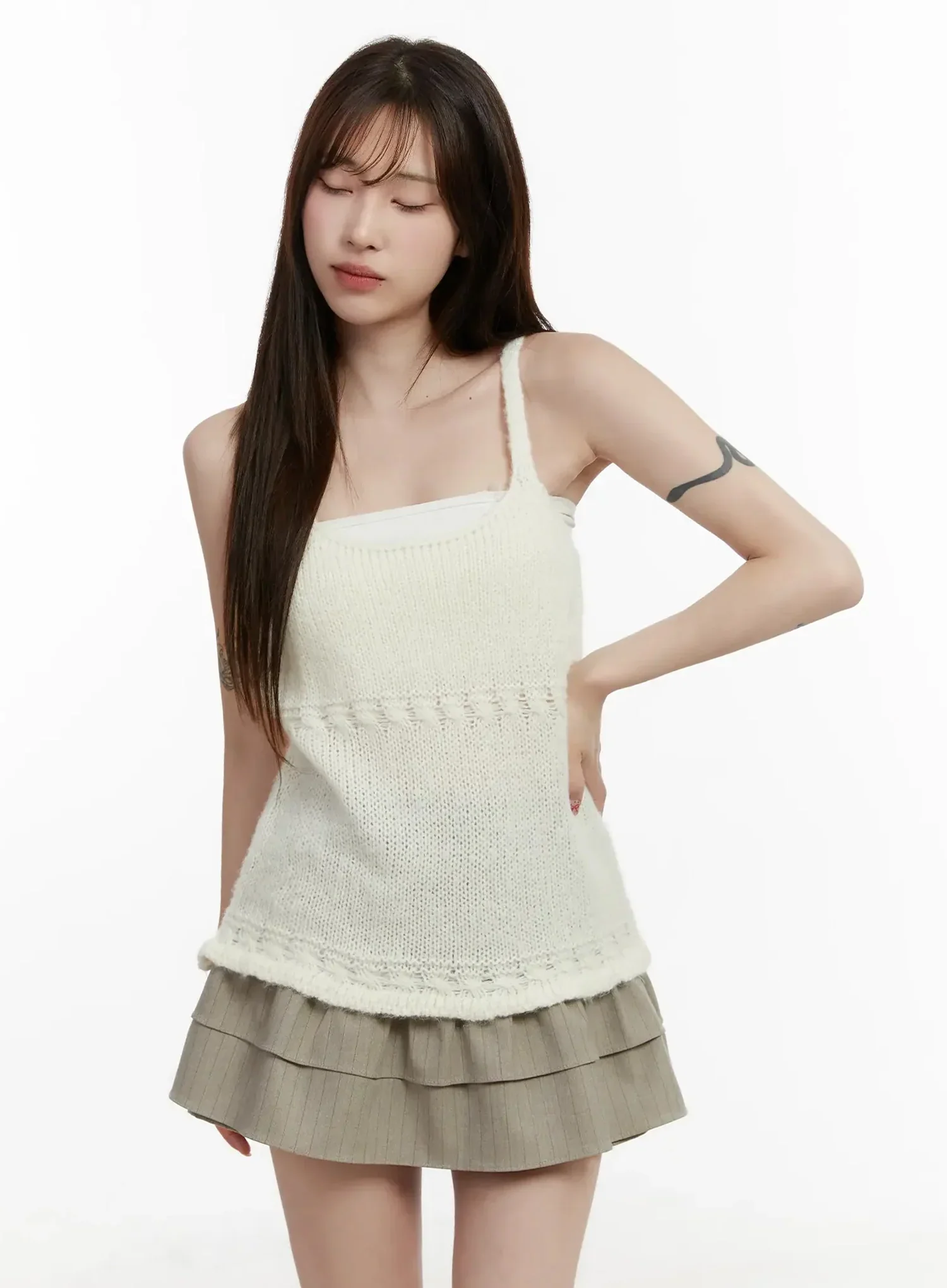 Layered Knit Top IJ521 - Image 14
