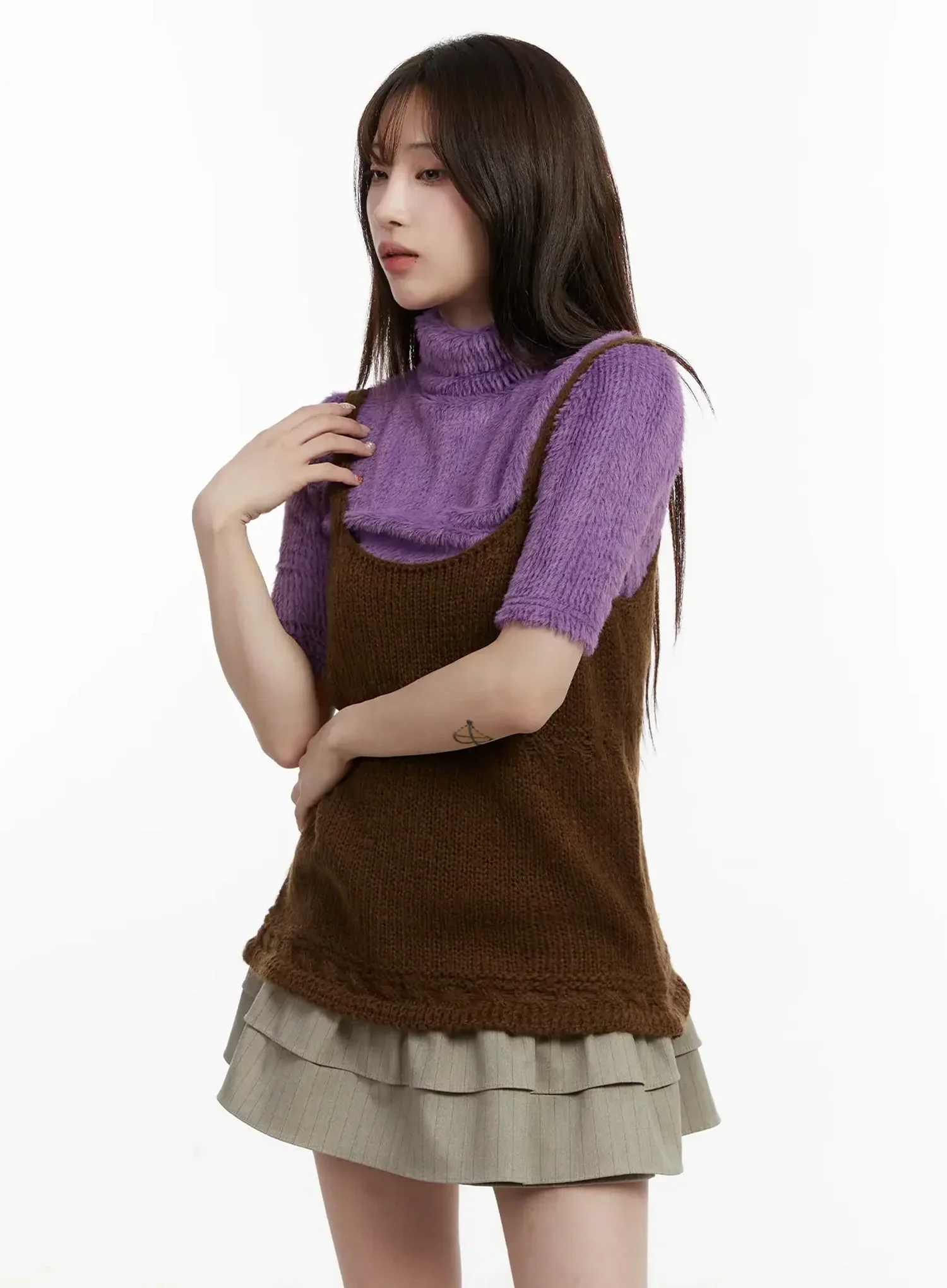 Layered Knit Top IJ521 - Image 7