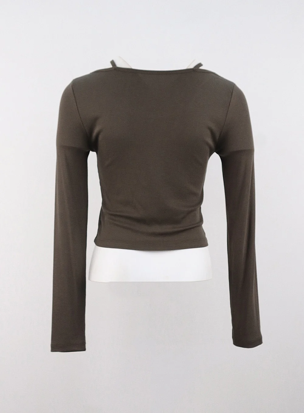 Layered Ribbed Long Sleeve Top CS308 - Image 14