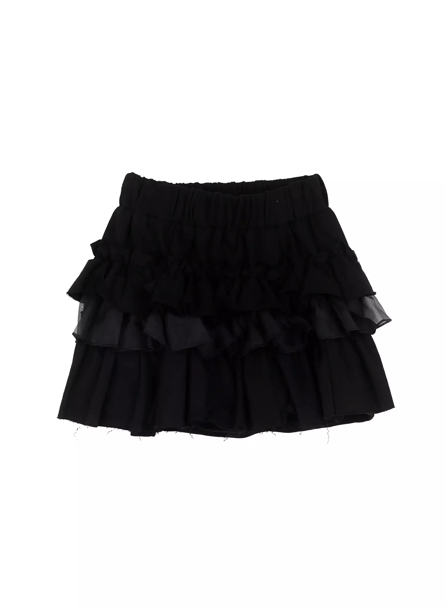 Layered Ruffle Mini Skirt IS508 - Image 13