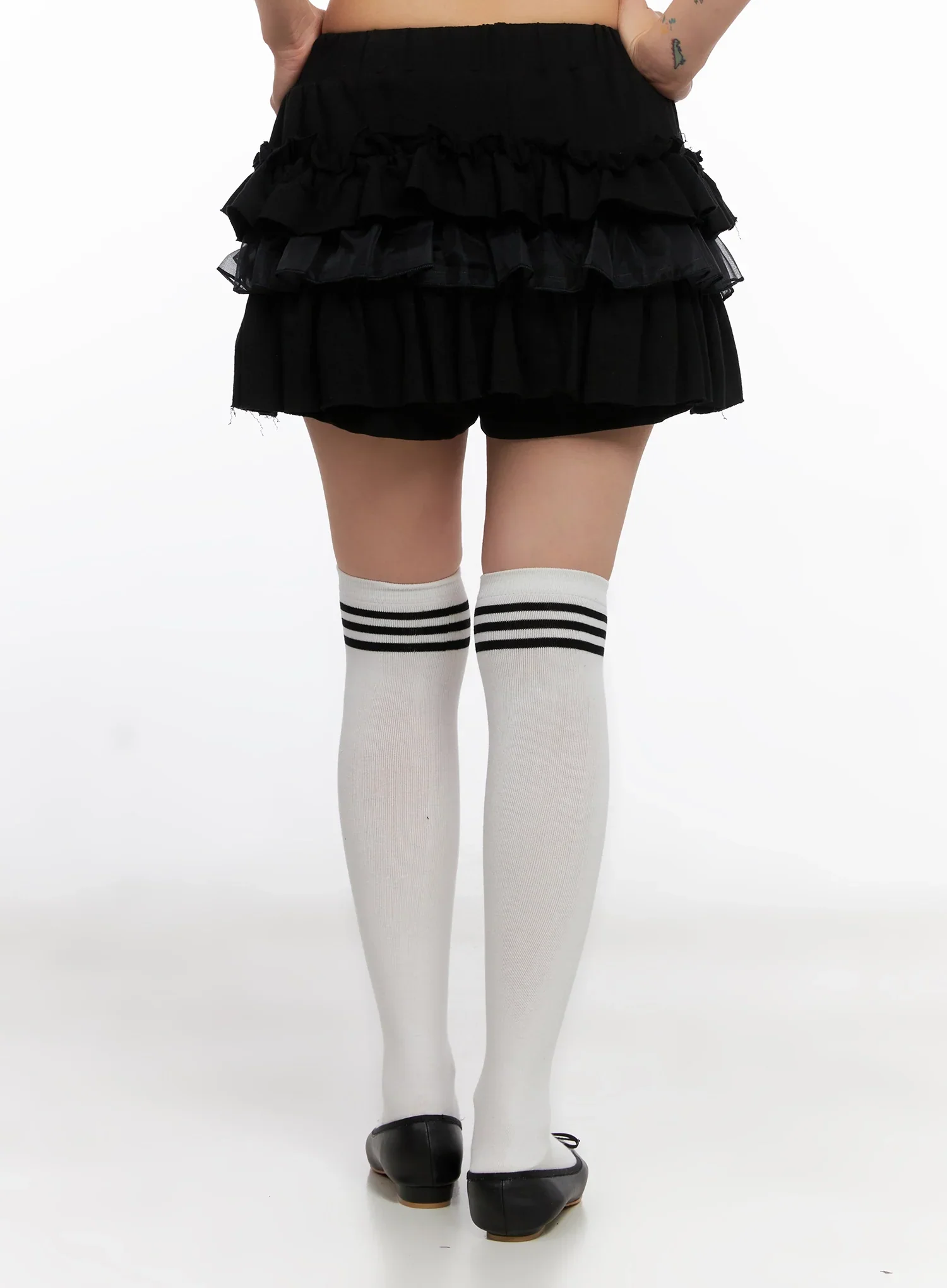 Layered Ruffle Mini Skirt IS508 - Image 8
