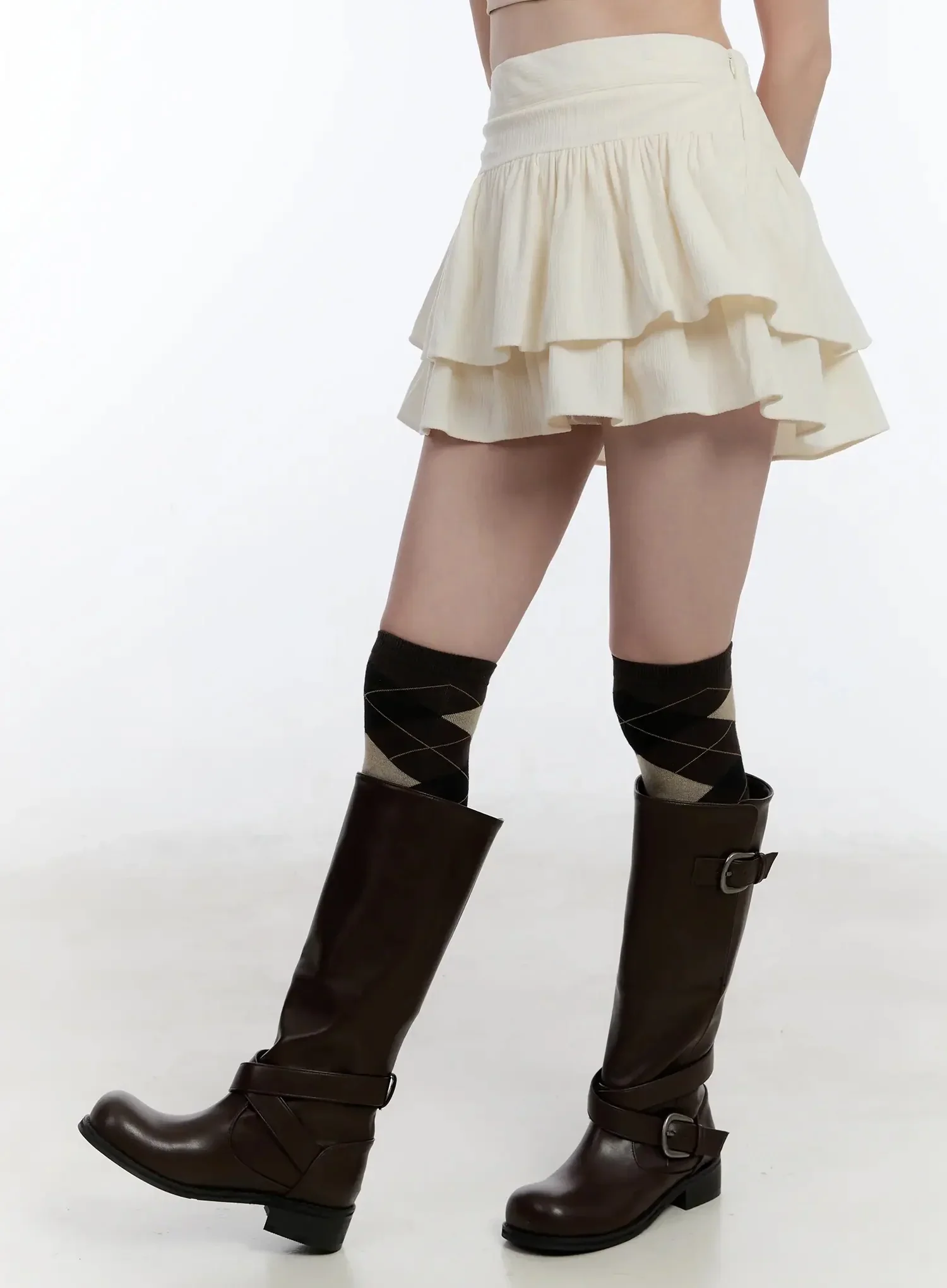 Layered Ruffle Skirt Pants ID526 - Image 11