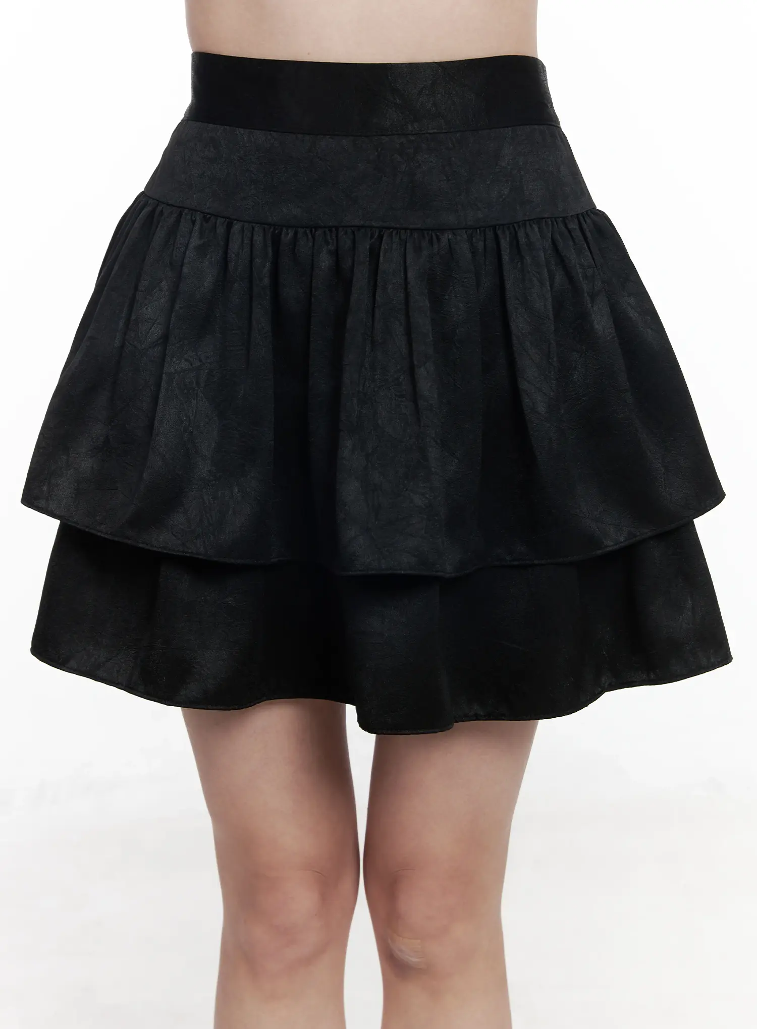 Layered Satin Ruffle Skirt IF520 - Image 8