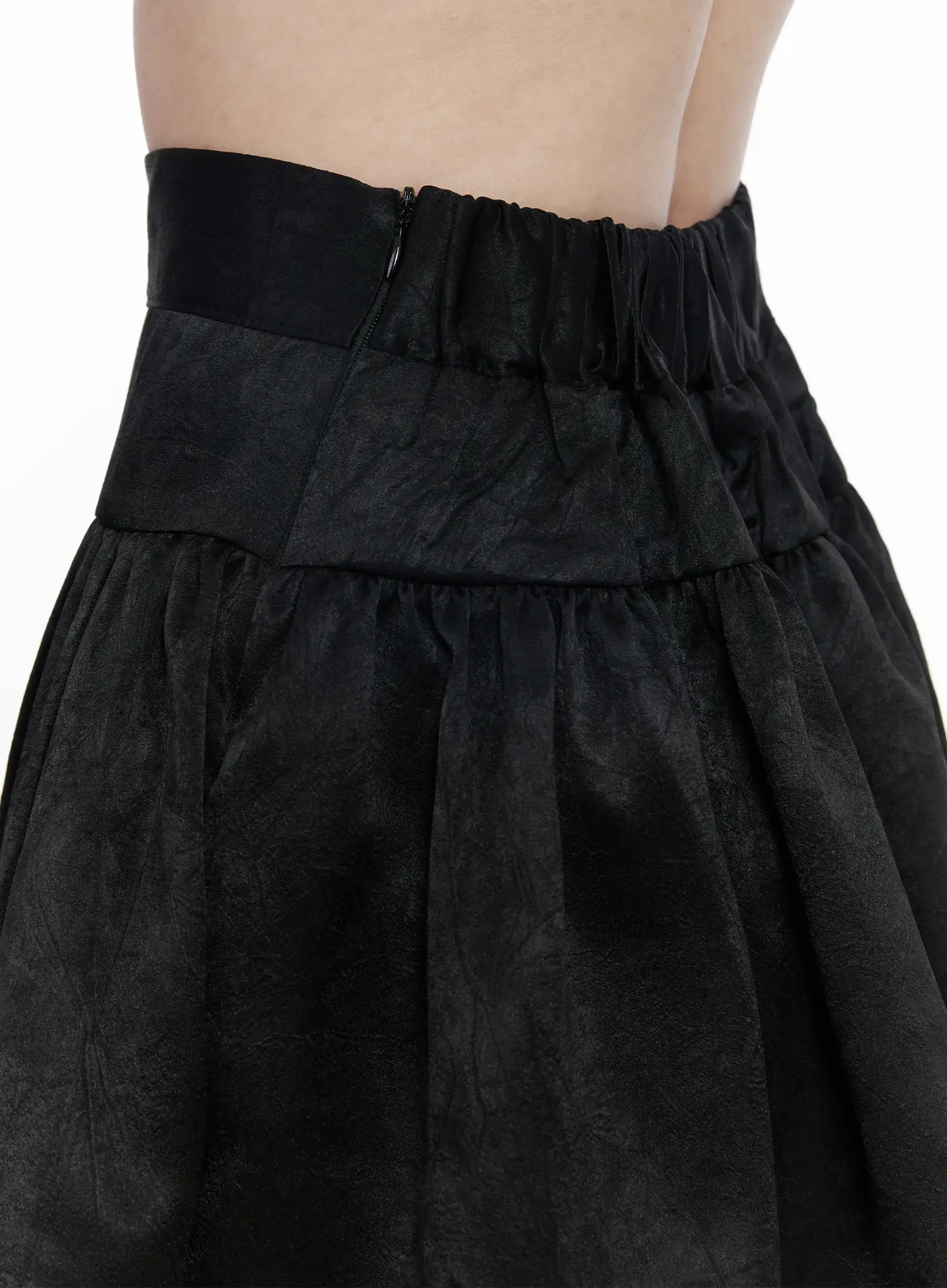 Layered Satin Ruffle Skirt IF520 - Image 9