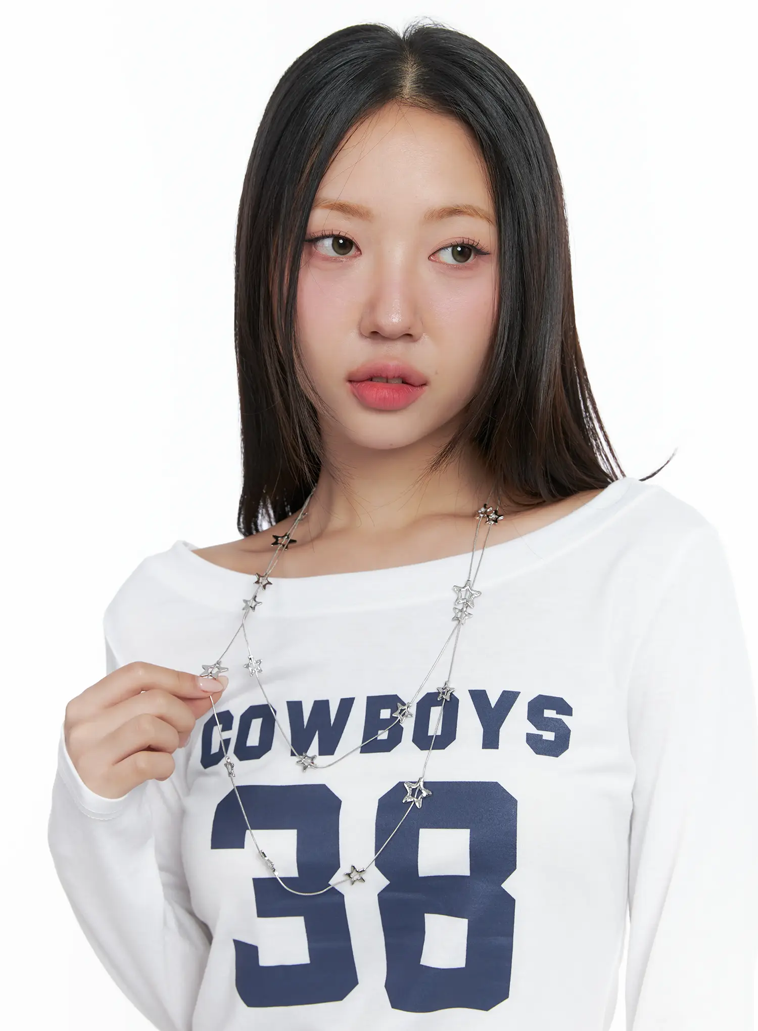 Layered Star Charm Necklace CS503 - Image 2