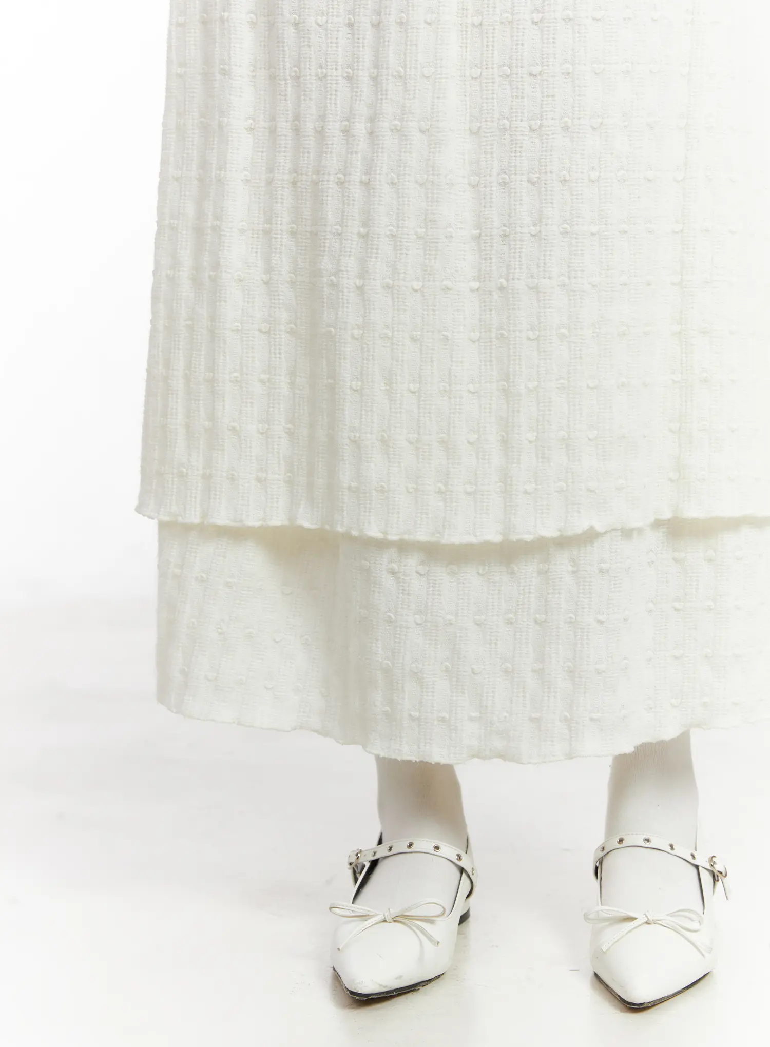 Layered Textured Maxi Skirt CN526 - Image 8
