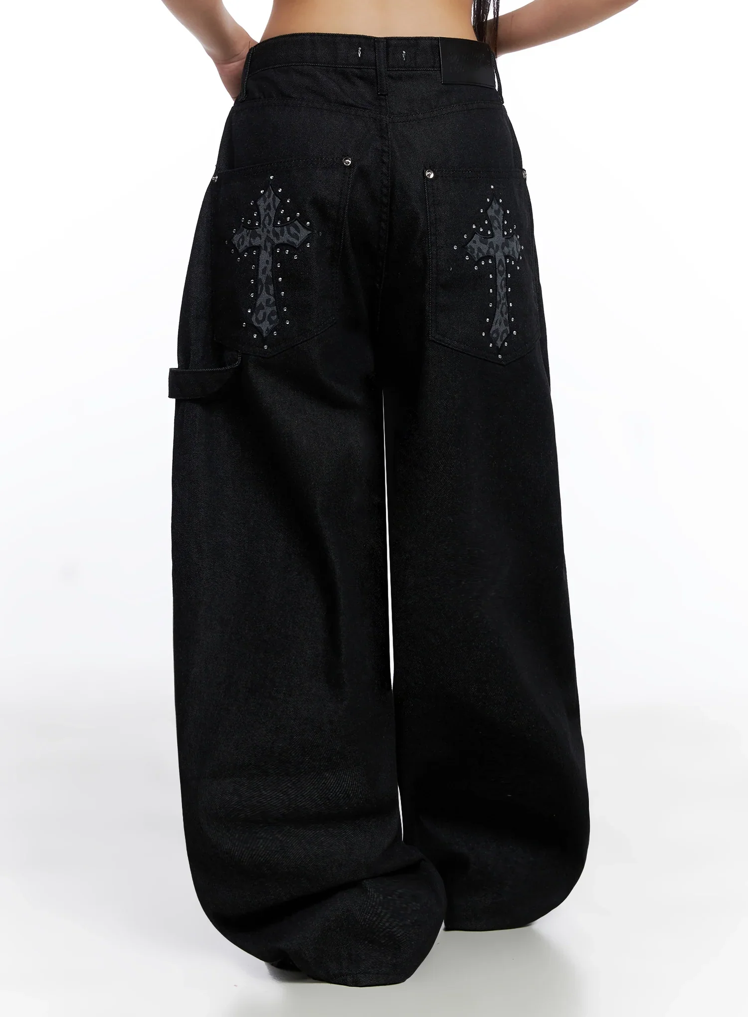 Lea Cross-Patch Baggy Jeans IS525 - Image 15