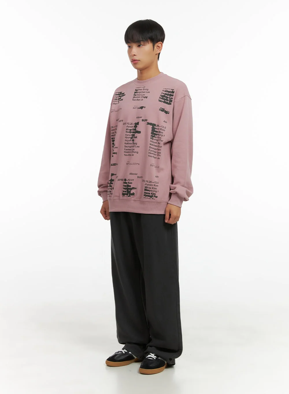 Lettering Crew Neck Sweatshirt CO410 - Image 4