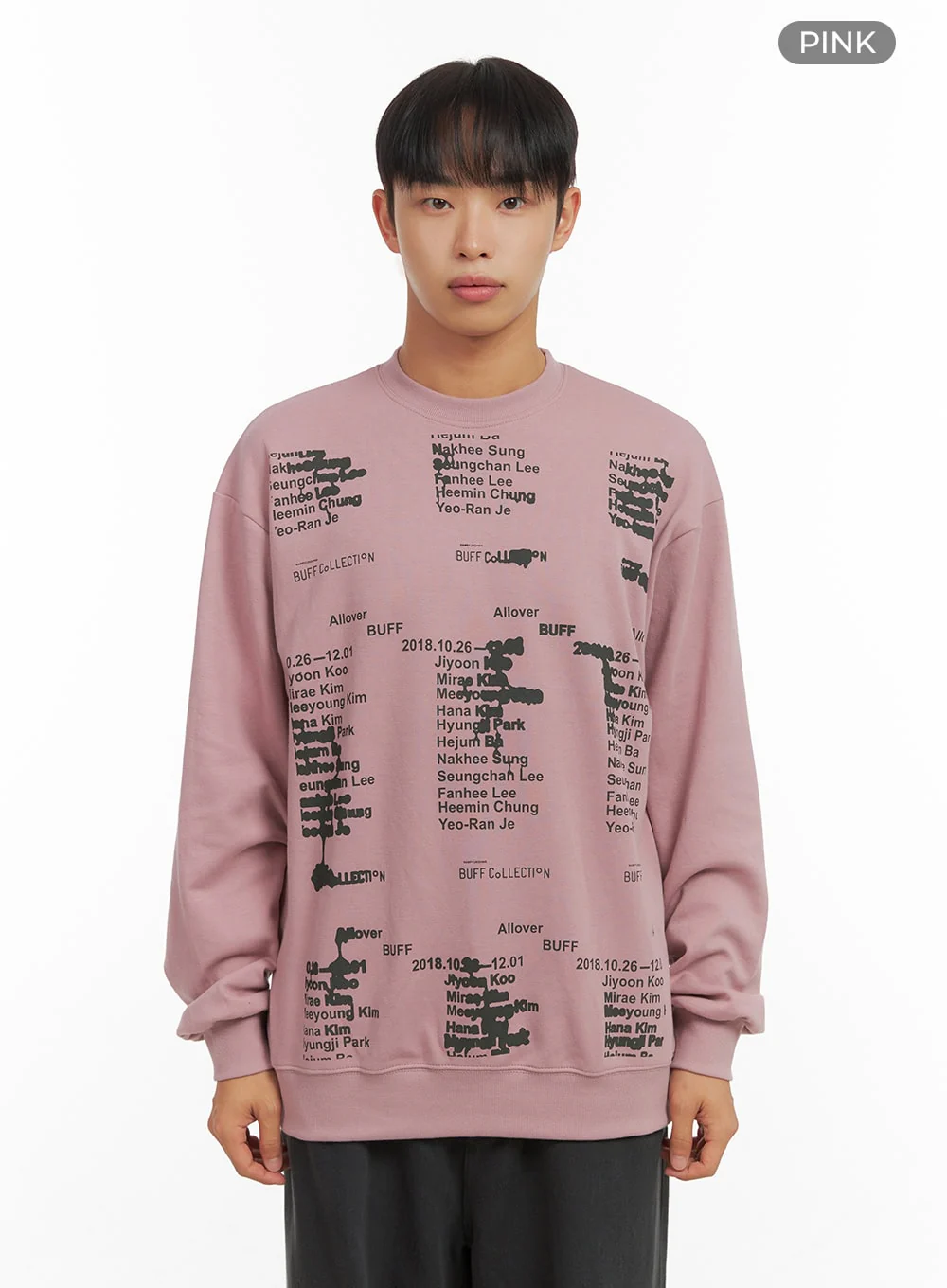 Lettering Crew Neck Sweatshirt CO410 - Image 8