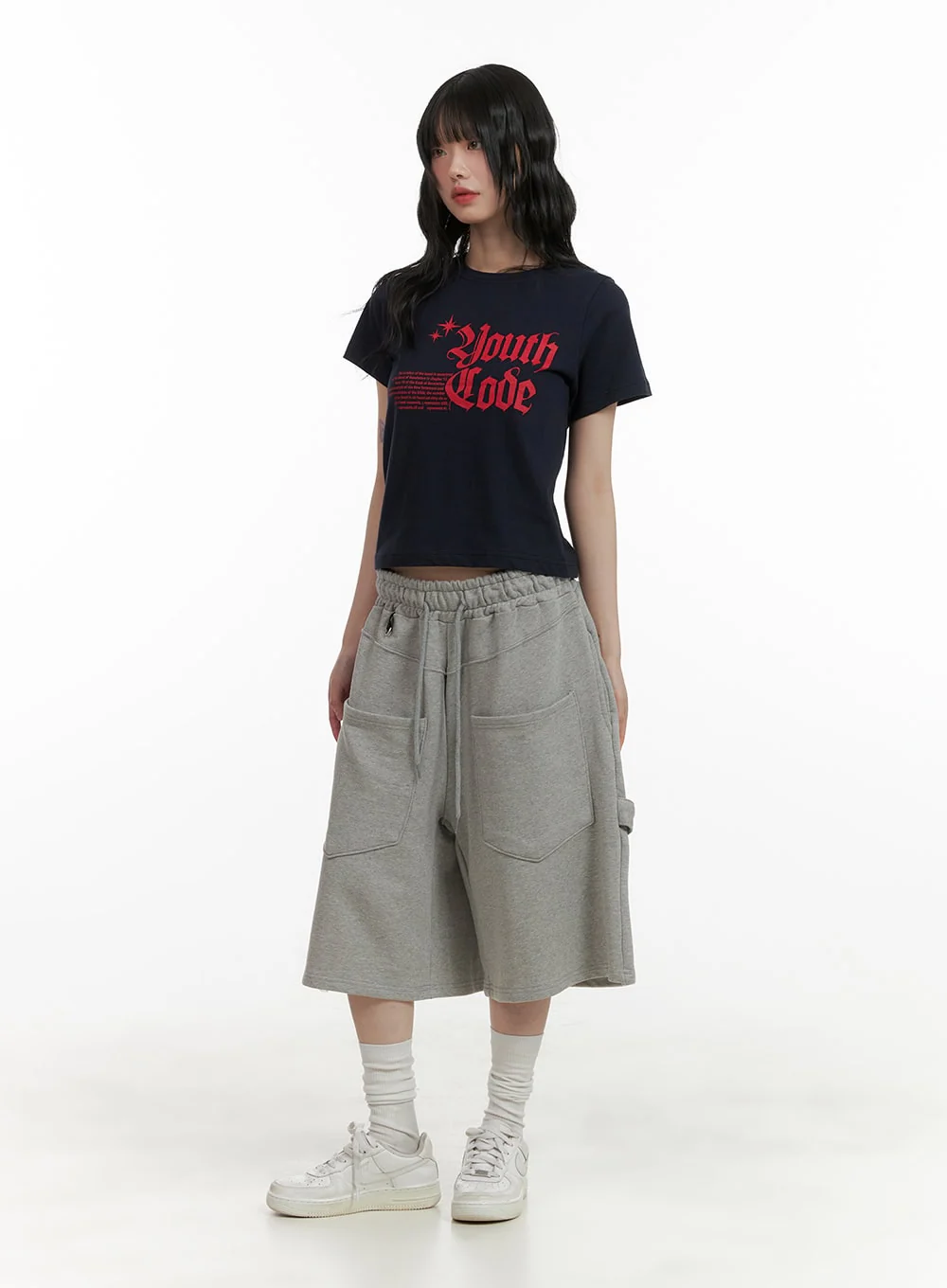 Lettering Crop Top CU413 - Image 2