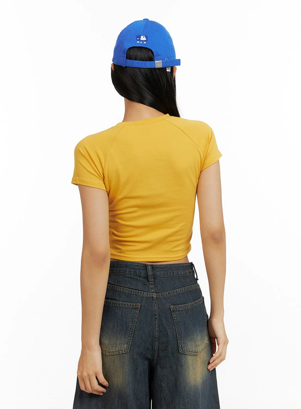 Lettering Sporty Crop Tee IL419 - Image 5